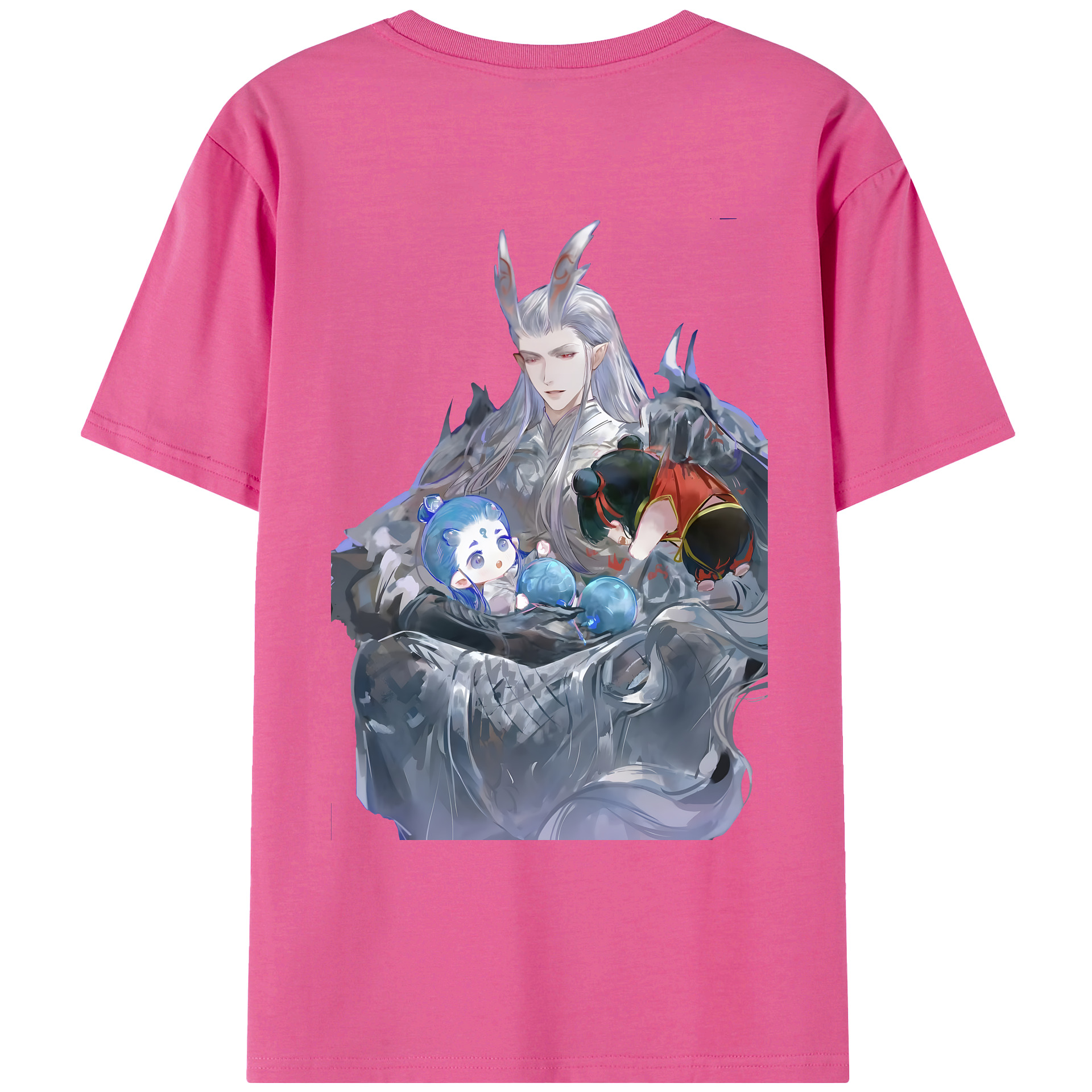 （画像用） Ne Zha 2 ナタ 魔童の大暴れ レディース半袖Tシャツ(バックプリント)
