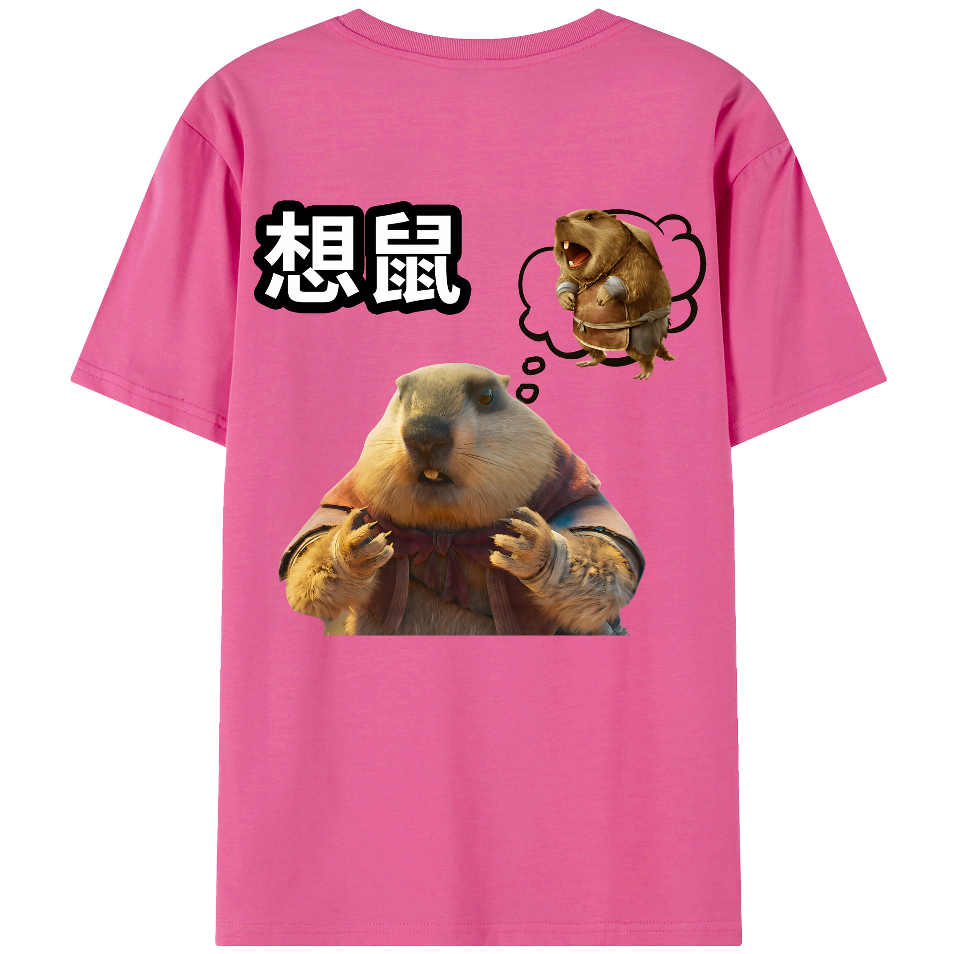 （画像用） Ne Zha 2 ナタ 魔童の大暴れ レディース半袖Tシャツ(バックプリント)
