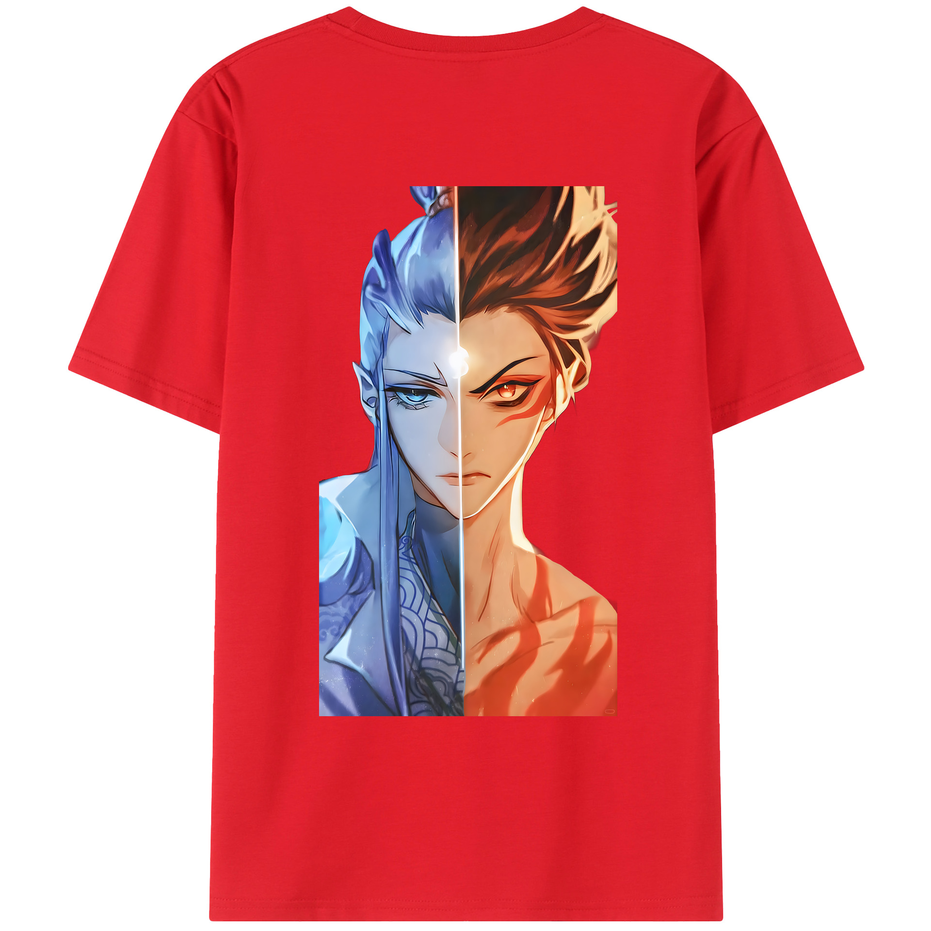 （画像用） Ne Zha 2 ナタ 魔童の大暴れ レディース半袖Tシャツ(バックプリント)