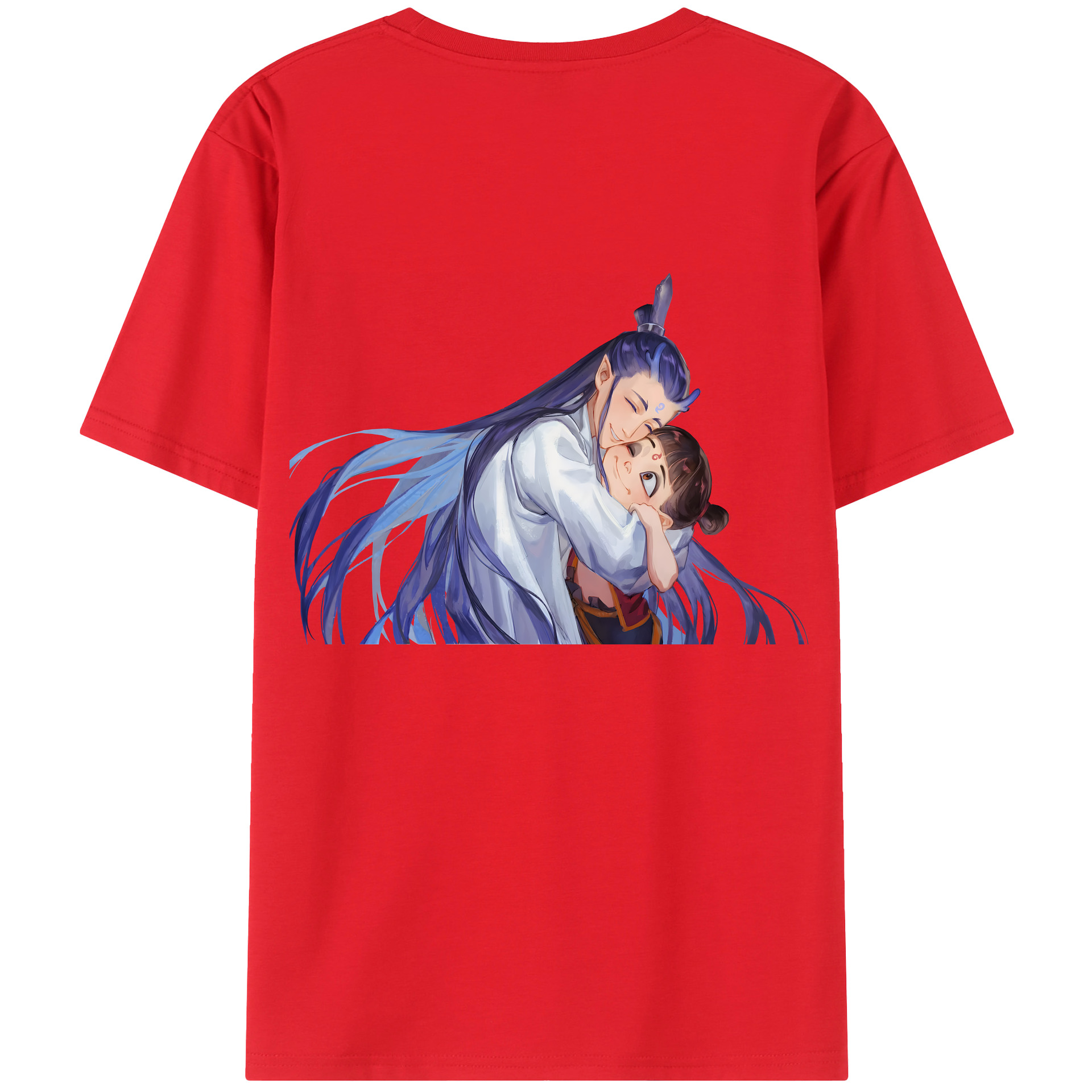 （画像用） Ne Zha 2 ナタ 魔童の大暴れ レディース半袖Tシャツ(バックプリント)