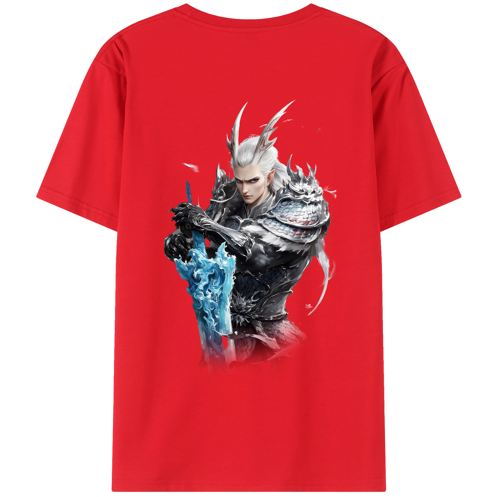 （画像用） Ne Zha 2 ナタ 魔童の大暴れ レディース半袖Tシャツ(バックプリント)