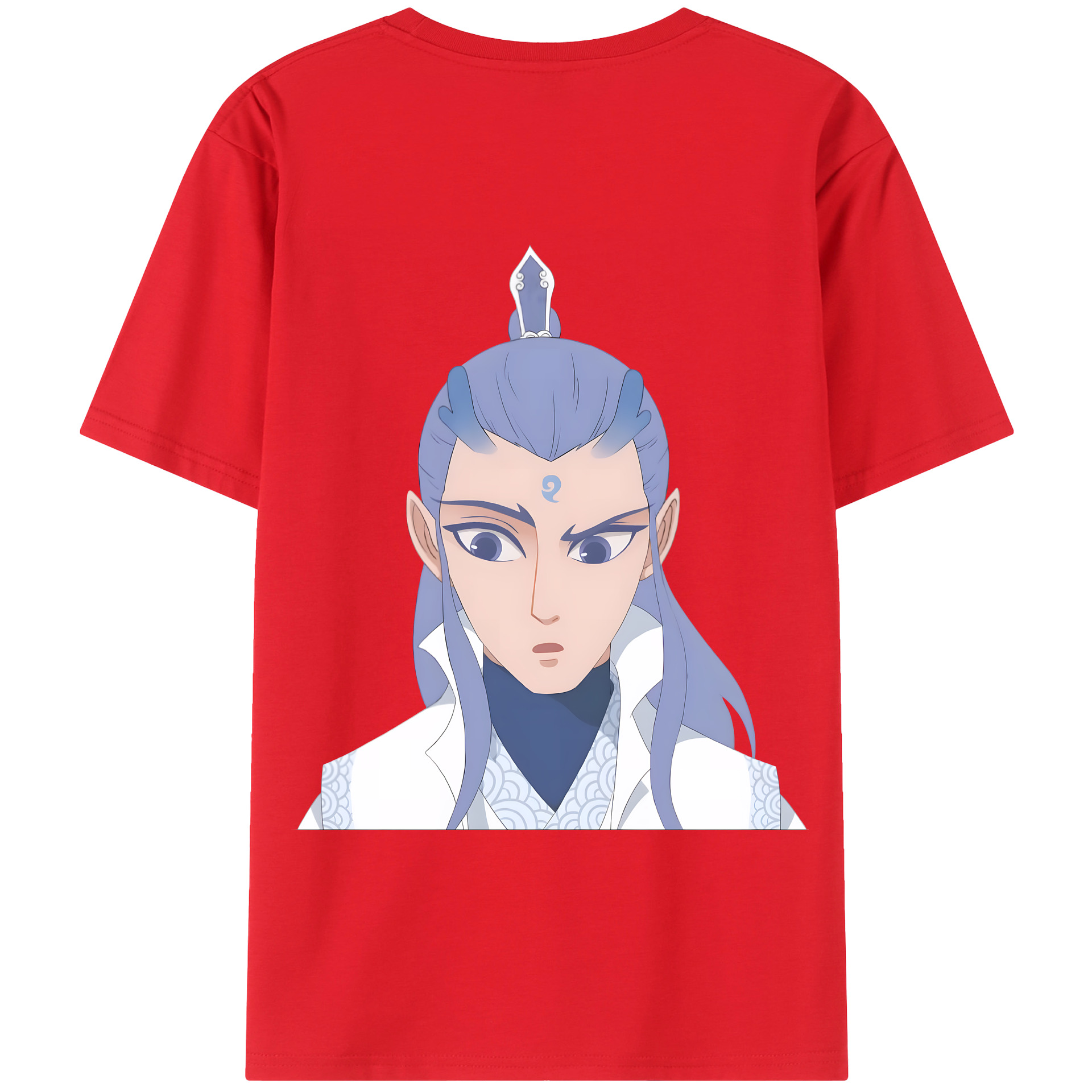 （画像用） Ne Zha 2 ナタ 魔童の大暴れ レディース半袖Tシャツ(バックプリント)