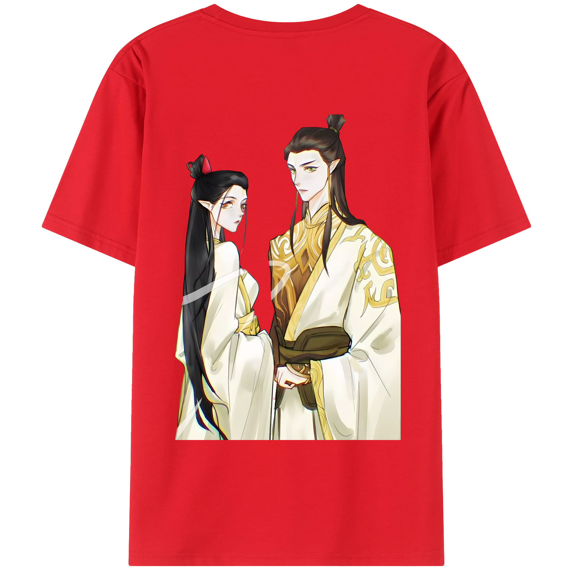 （画像用） Ne Zha 2 ナタ 魔童の大暴れ レディース半袖Tシャツ(バックプリント)