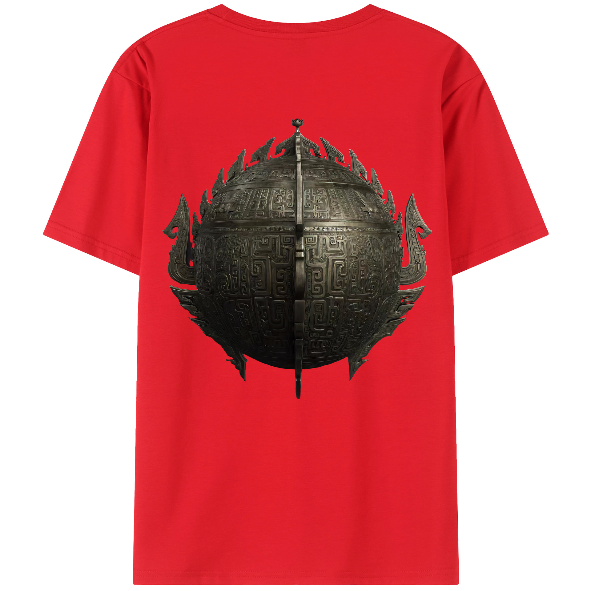（画像用） Ne Zha 2 ナタ 魔童の大暴れ レディース半袖Tシャツ(バックプリント)