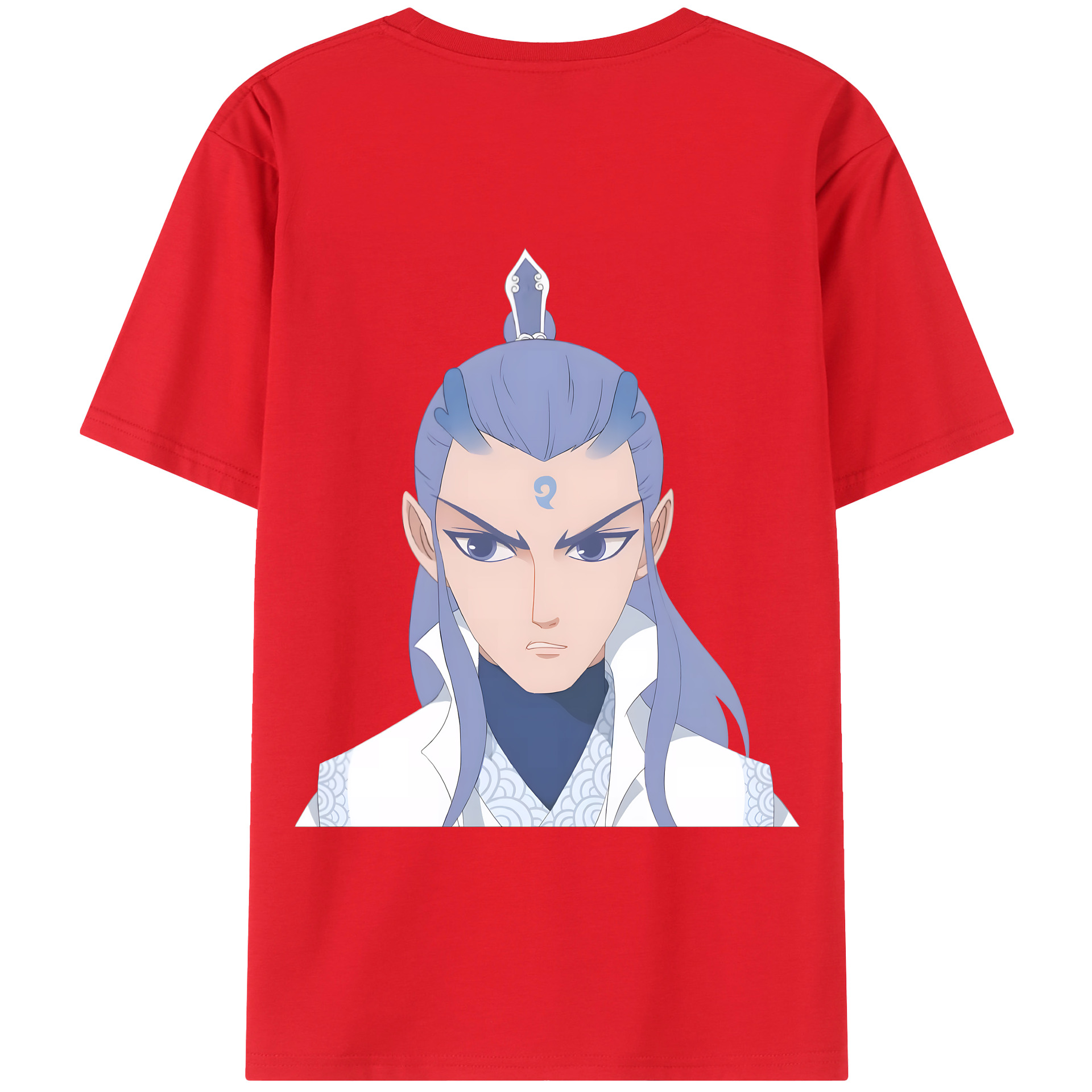 （画像用） Ne Zha 2 ナタ 魔童の大暴れ レディース半袖Tシャツ(バックプリント)
