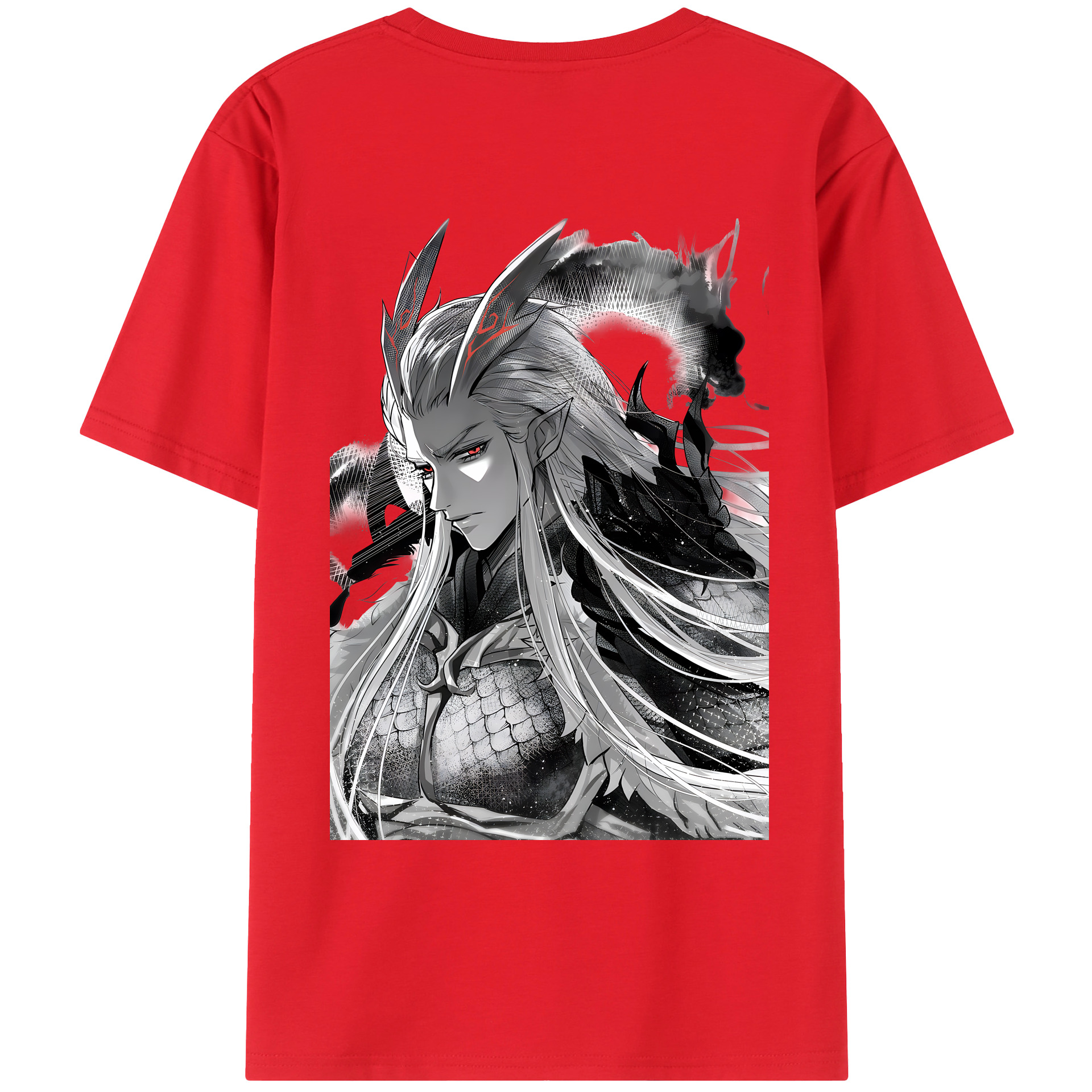 （画像用） Ne Zha 2 ナタ 魔童の大暴れ レディース半袖Tシャツ(バックプリント)