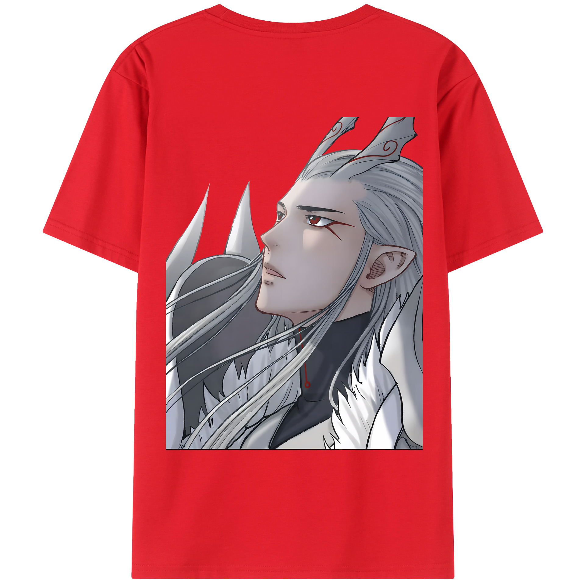 （画像用） Ne Zha 2 ナタ 魔童の大暴れ レディース半袖Tシャツ(バックプリント)