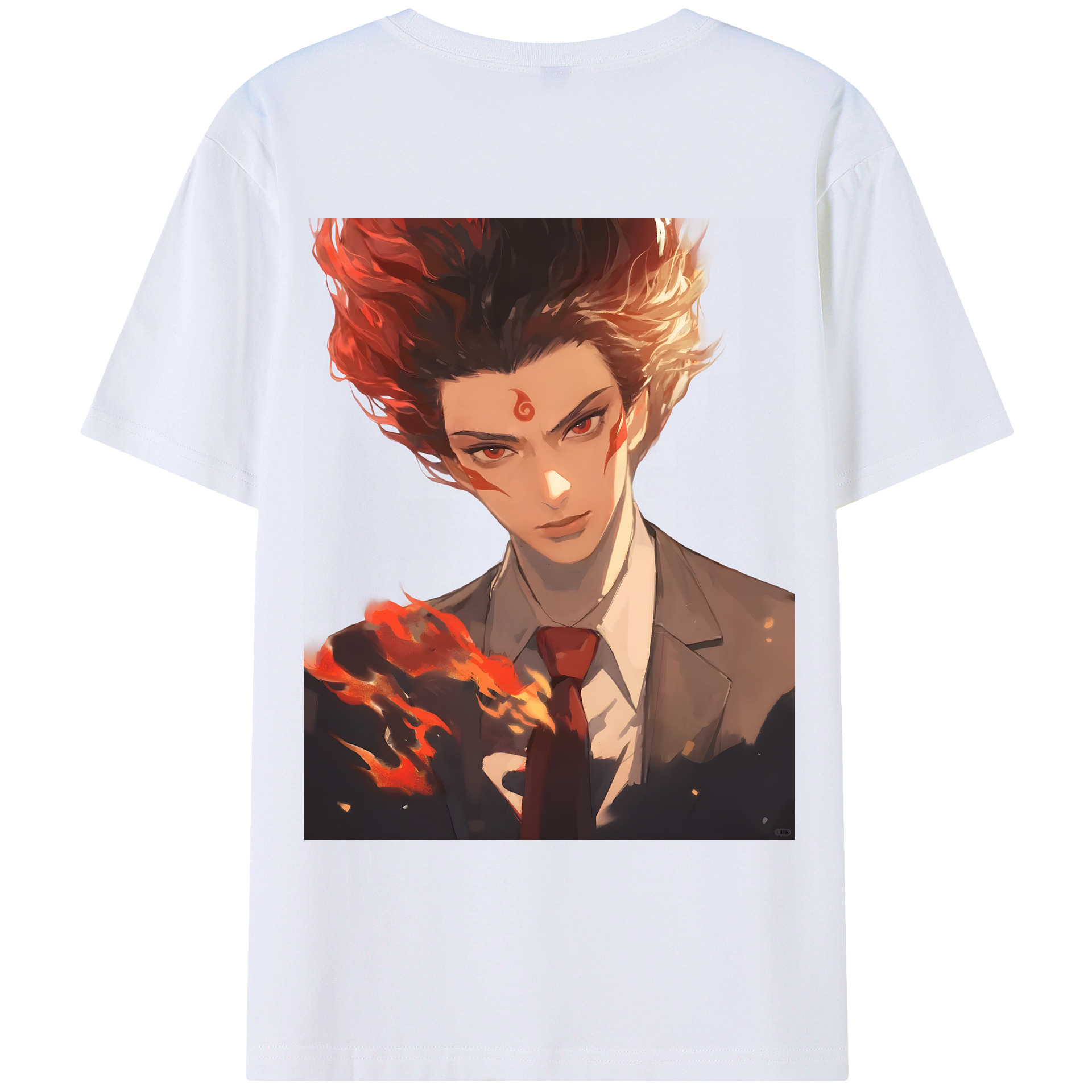 （画像用） Ne Zha 2 ナタ 魔童の大暴れ レディース半袖Tシャツ(バックプリント)