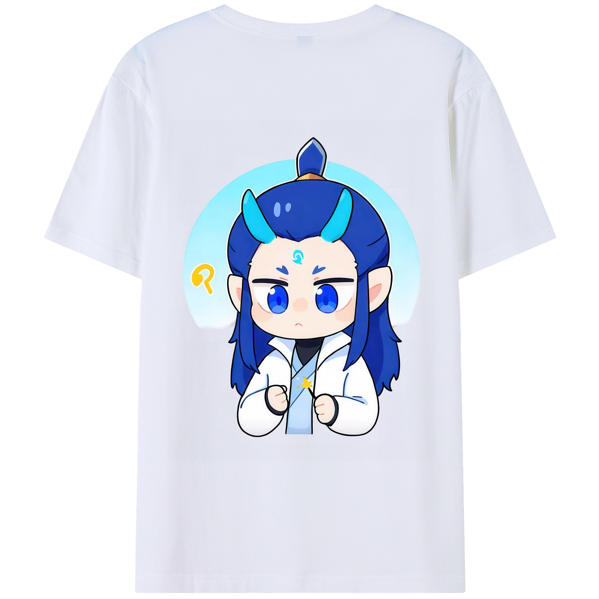 （画像用） Ne Zha 2 ナタ 魔童の大暴れ レディース半袖Tシャツ(バックプリント)