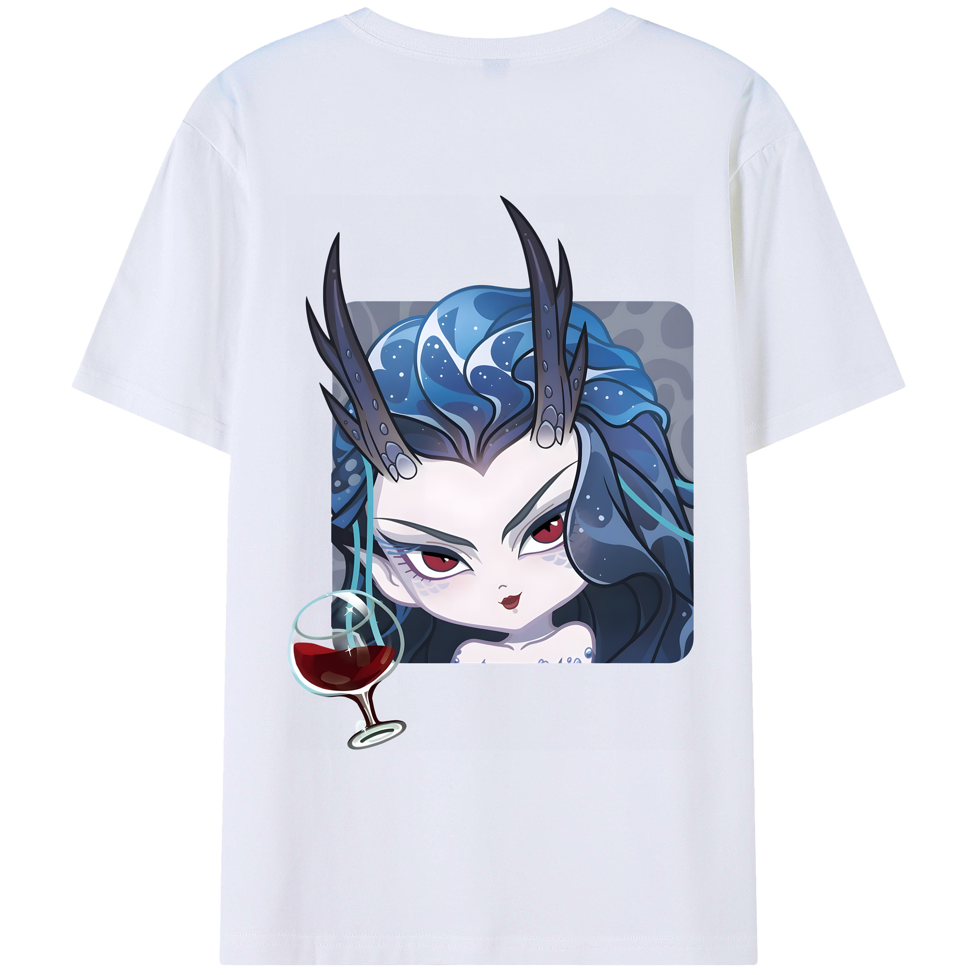 （画像用） Ne Zha 2 ナタ 魔童の大暴れ レディース半袖Tシャツ(バックプリント)