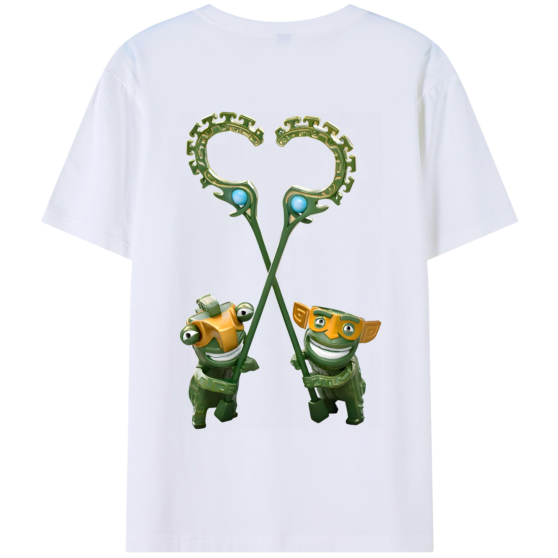 （画像用） Ne Zha 2 ナタ 魔童の大暴れ レディース半袖Tシャツ(バックプリント)