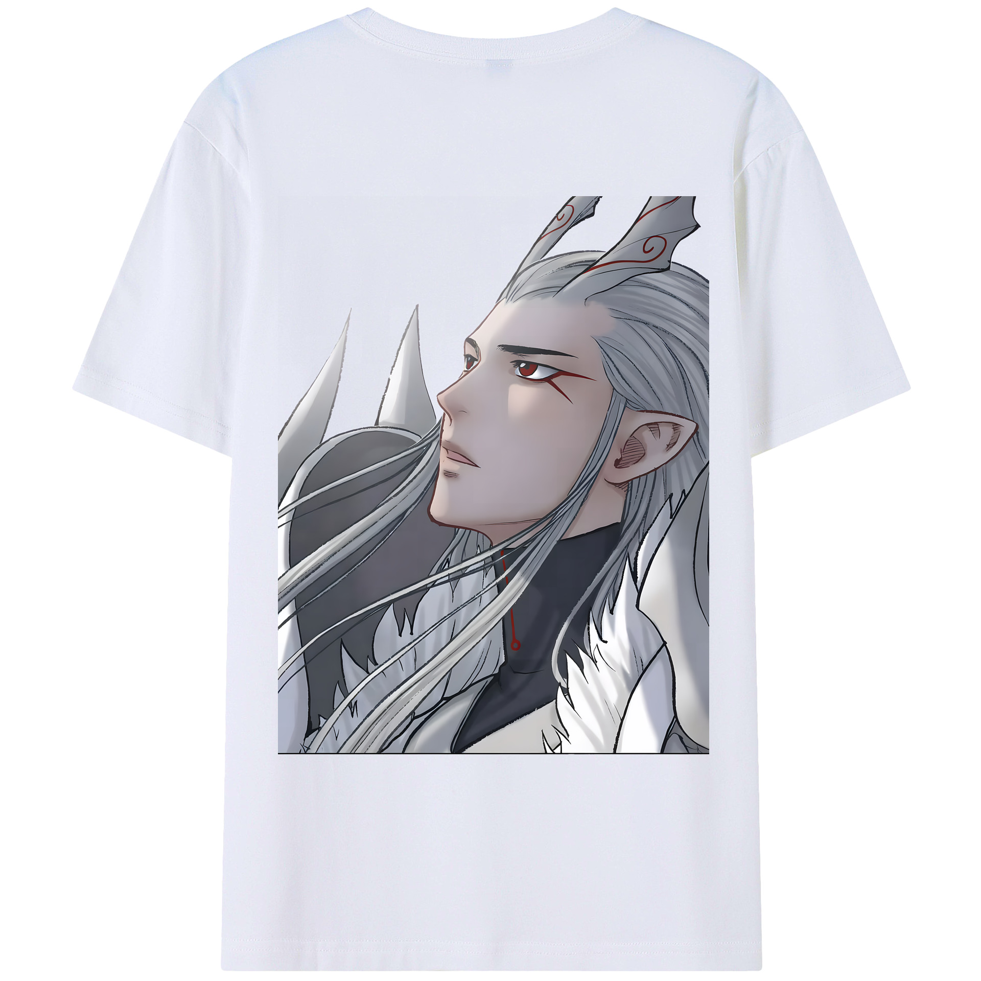 （画像用） Ne Zha 2 ナタ 魔童の大暴れ レディース半袖Tシャツ(バックプリント)
