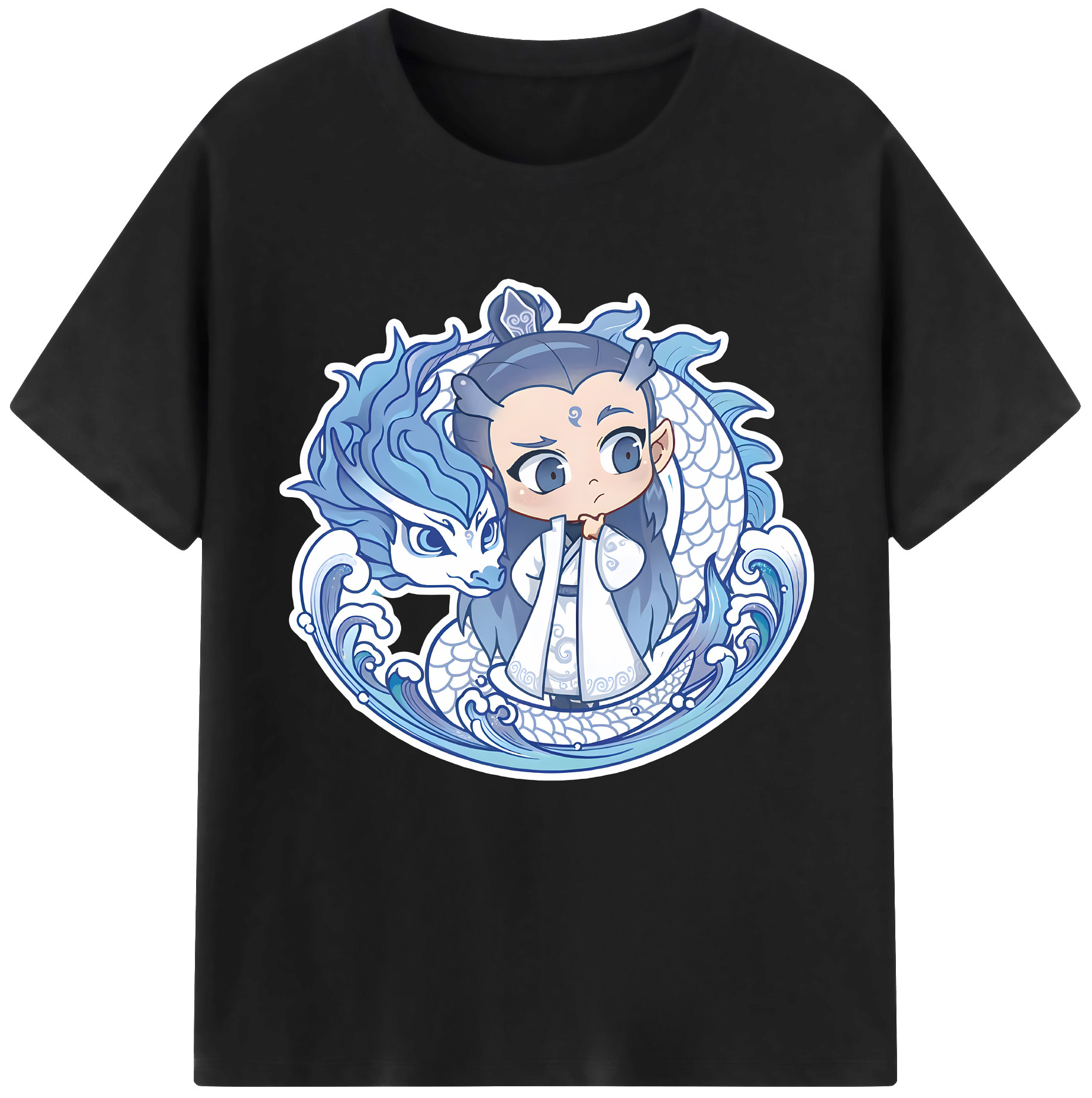 （画像用） Ne Zha 2 ナタ 魔童の大暴れ レディースカジュアルプリントTシャツ（綿100％）