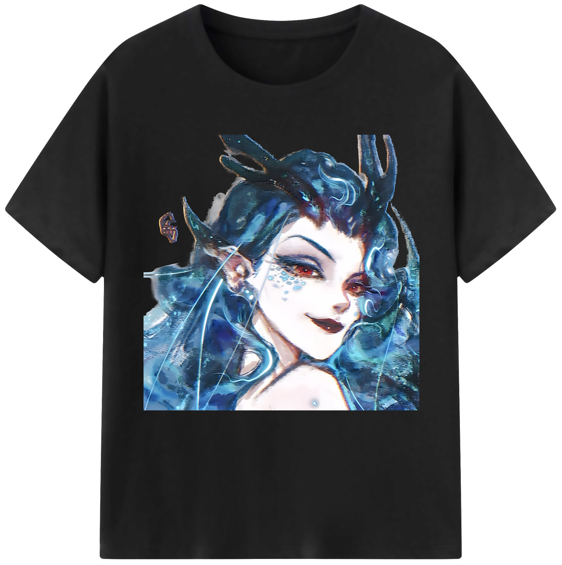 （画像用） Ne Zha 2 ナタ 魔童の大暴れ レディースカジュアルプリントTシャツ（綿100％）