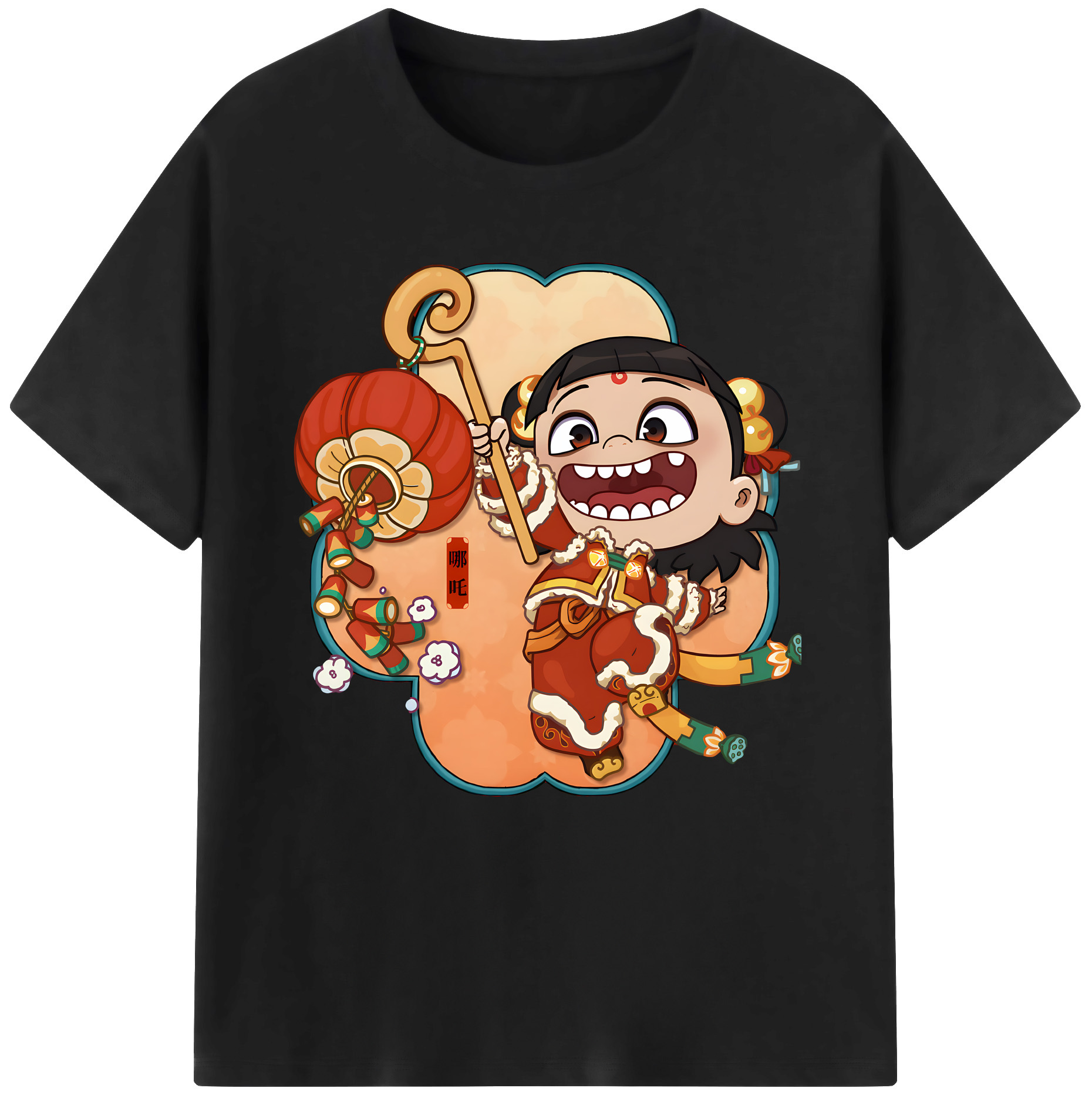 （画像用） Ne Zha 2 ナタ 魔童の大暴れ レディースカジュアルプリントTシャツ（綿100％）