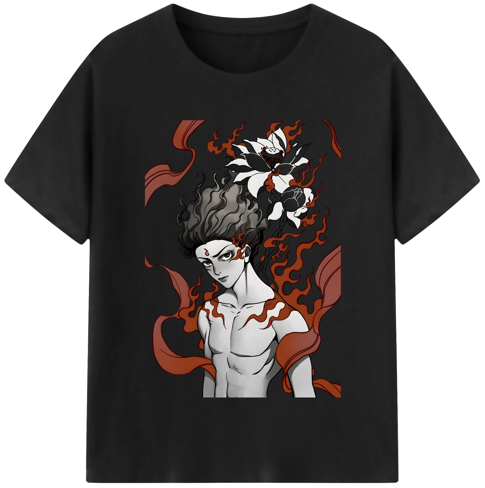 （画像用） Ne Zha 2 ナタ 魔童の大暴れ レディースカジュアルプリントTシャツ（綿100％）