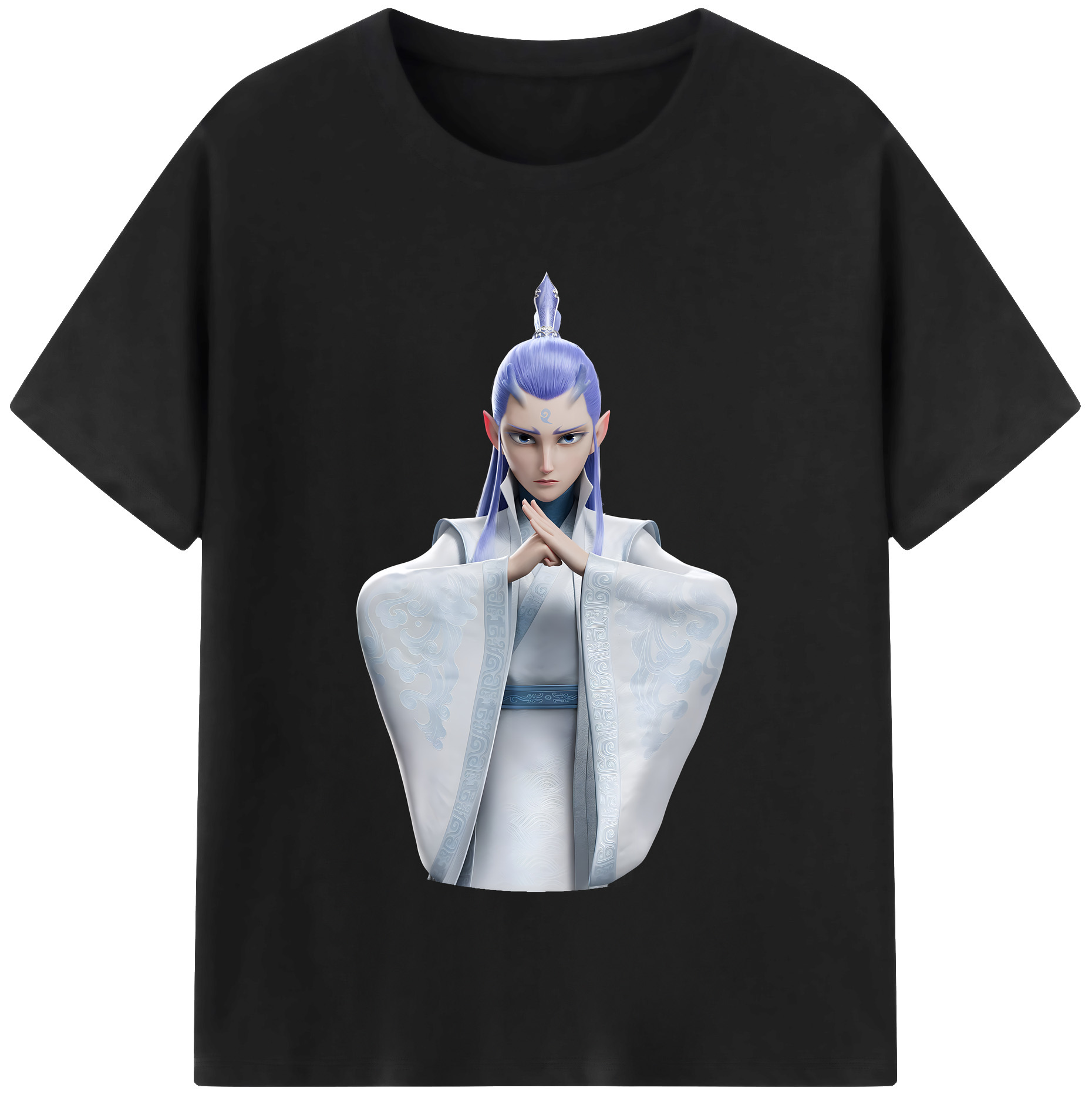 （画像用） Ne Zha 2 ナタ 魔童の大暴れ レディースカジュアルプリントTシャツ（綿100％）
