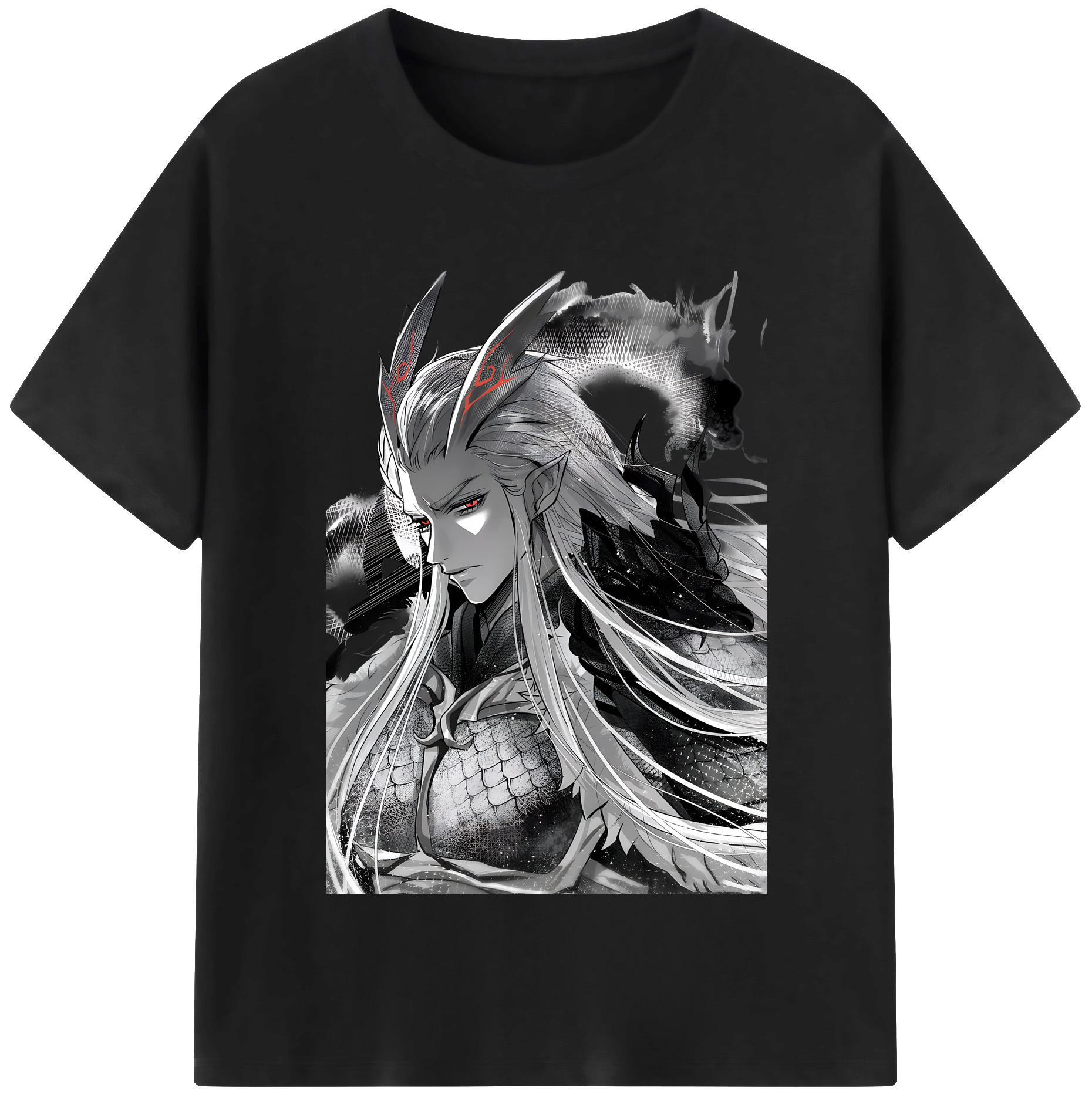 （画像用） Ne Zha 2 ナタ 魔童の大暴れ レディースカジュアルプリントTシャツ（綿100％）