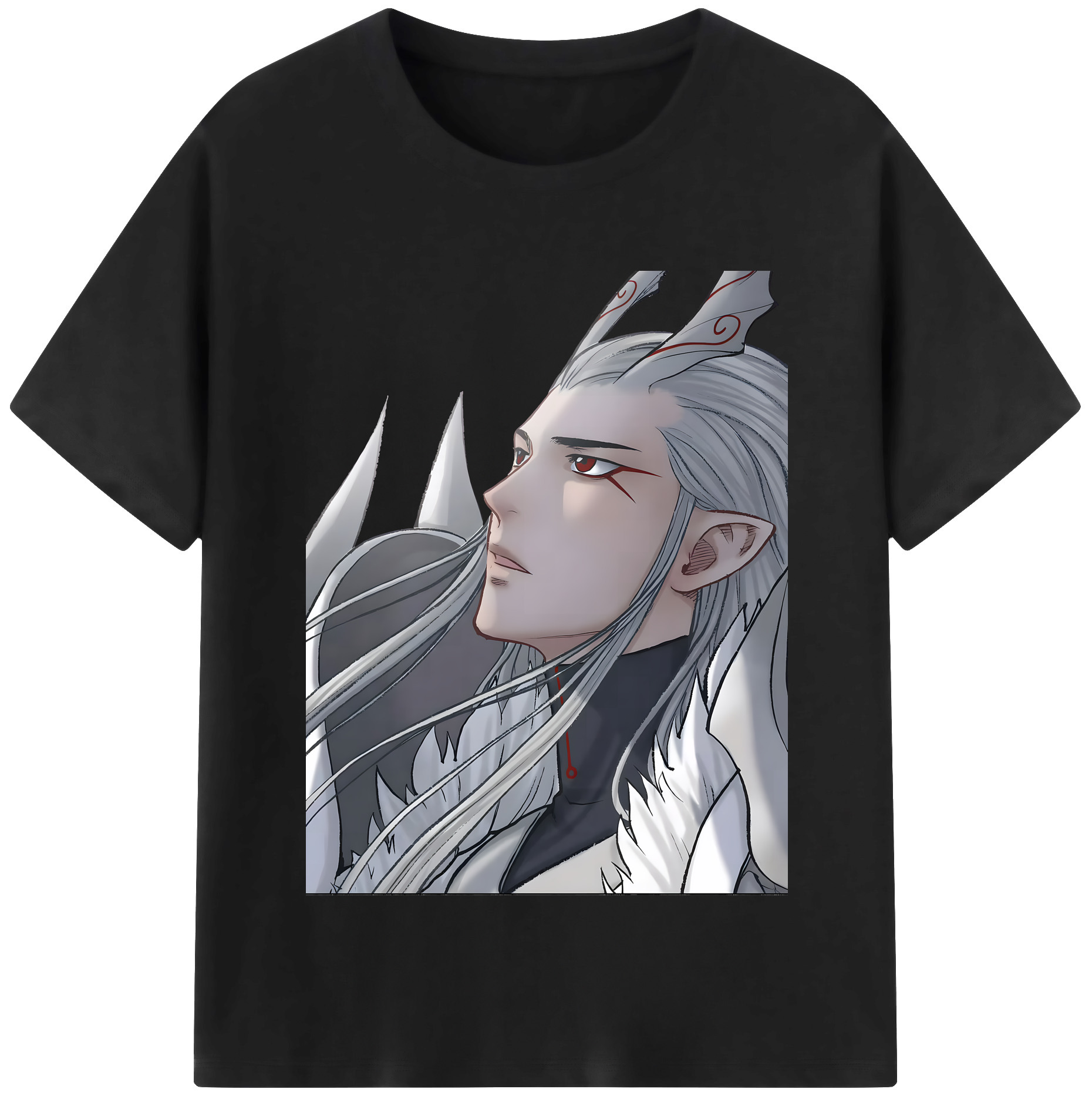 （画像用） Ne Zha 2 ナタ 魔童の大暴れ レディースカジュアルプリントTシャツ（綿100％）