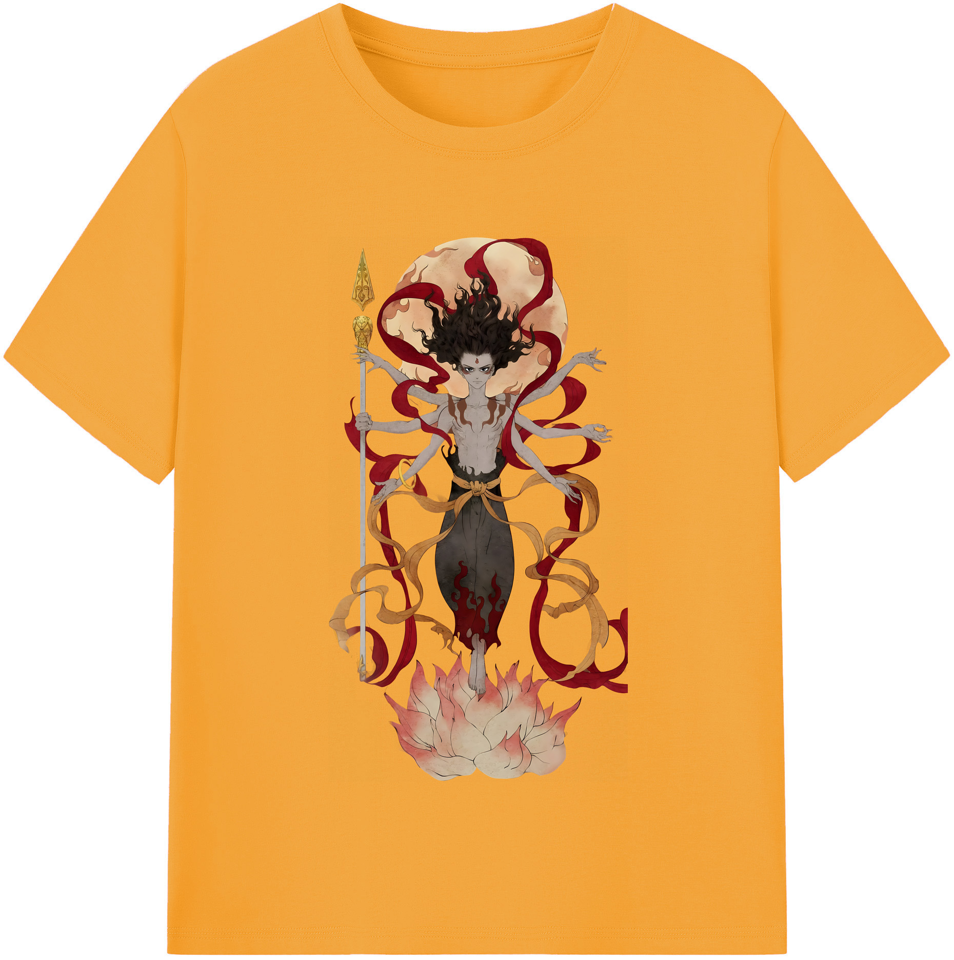（画像用） Ne Zha 2 ナタ 魔童の大暴れ レディースカジュアルプリントTシャツ（綿100％）