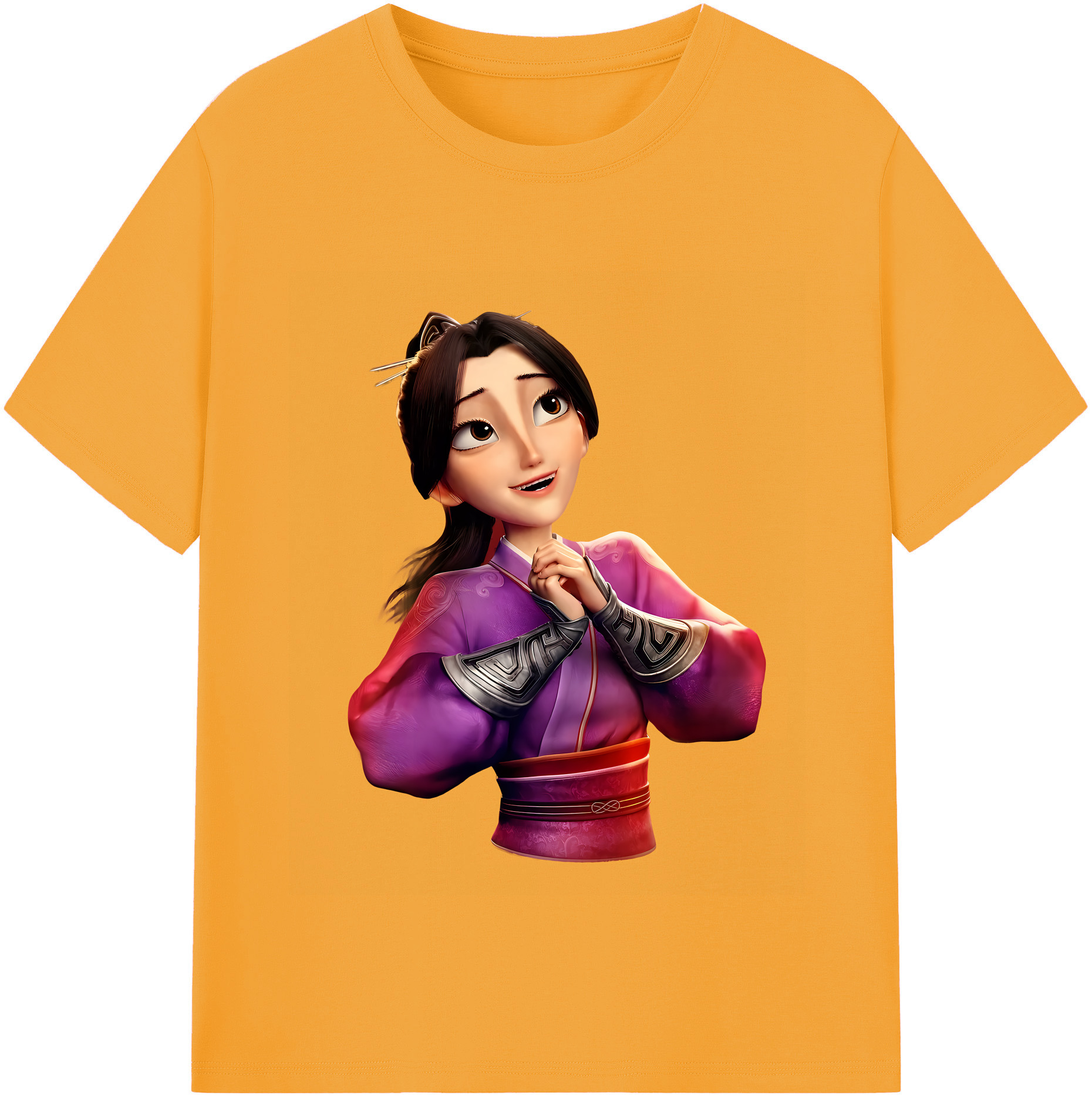 （画像用） Ne Zha 2 ナタ 魔童の大暴れ レディースカジュアルプリントTシャツ（綿100％）