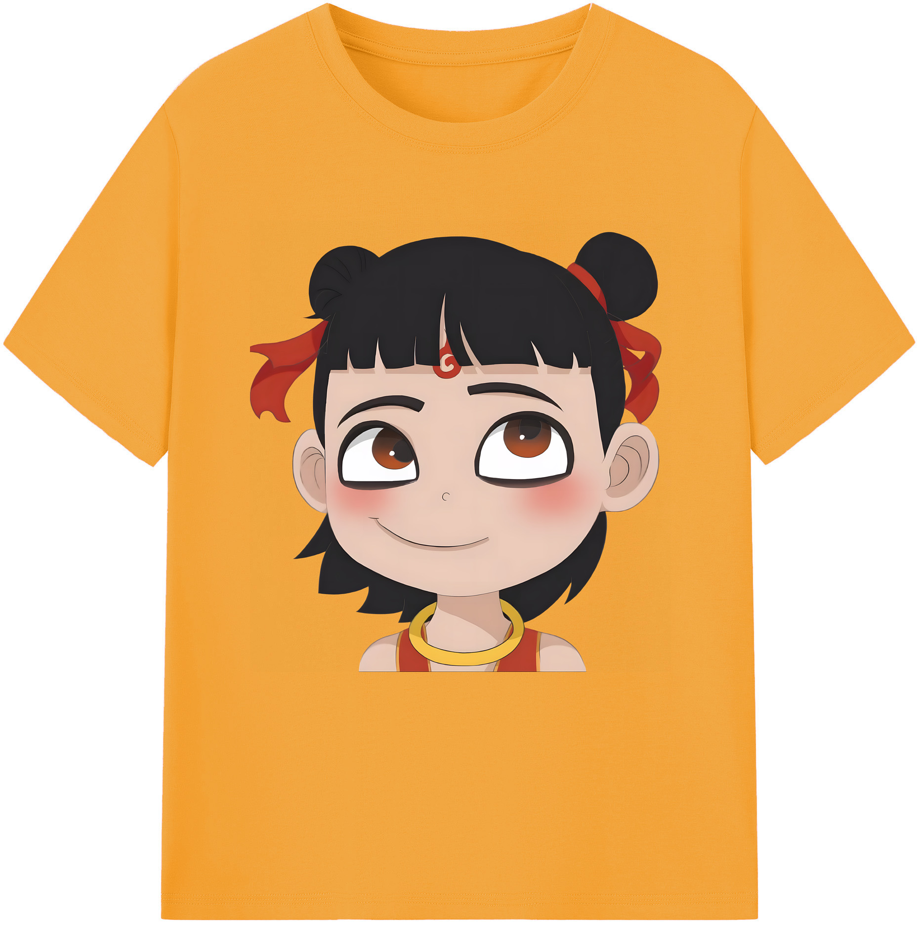（画像用） Ne Zha 2 ナタ 魔童の大暴れ レディースカジュアルプリントTシャツ（綿100％）