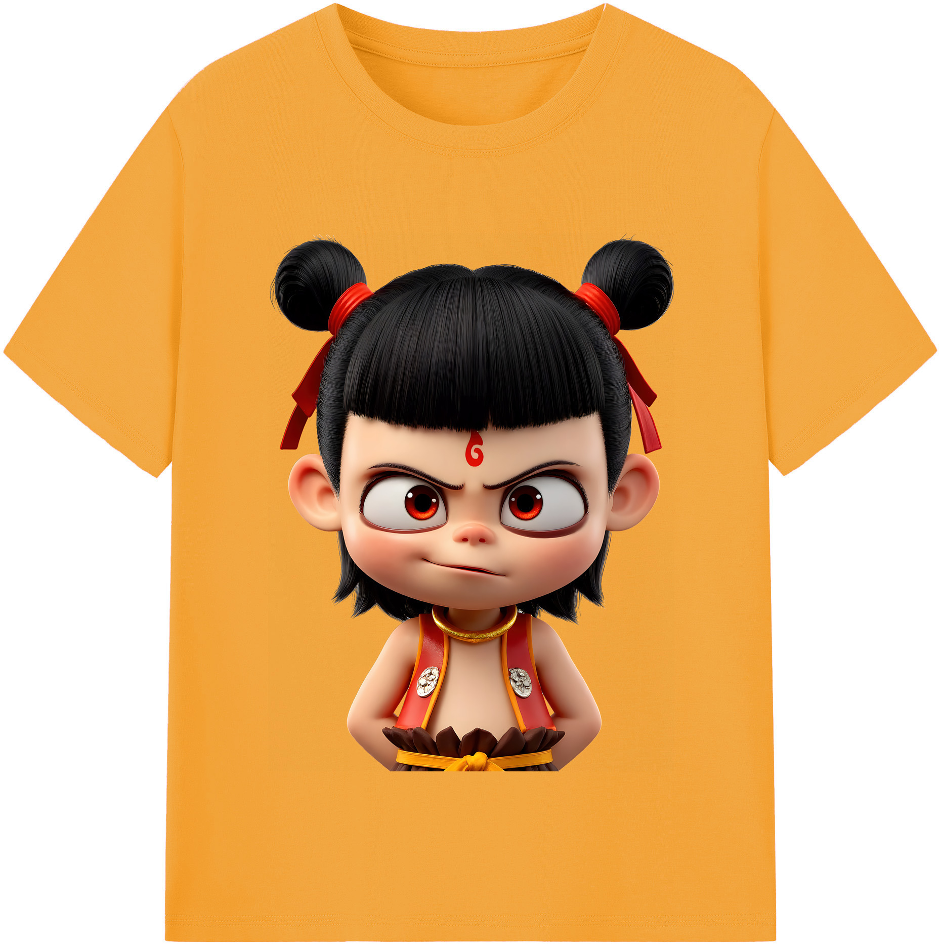（画像用） Ne Zha 2 ナタ 魔童の大暴れ レディースカジュアルプリントTシャツ（綿100％）