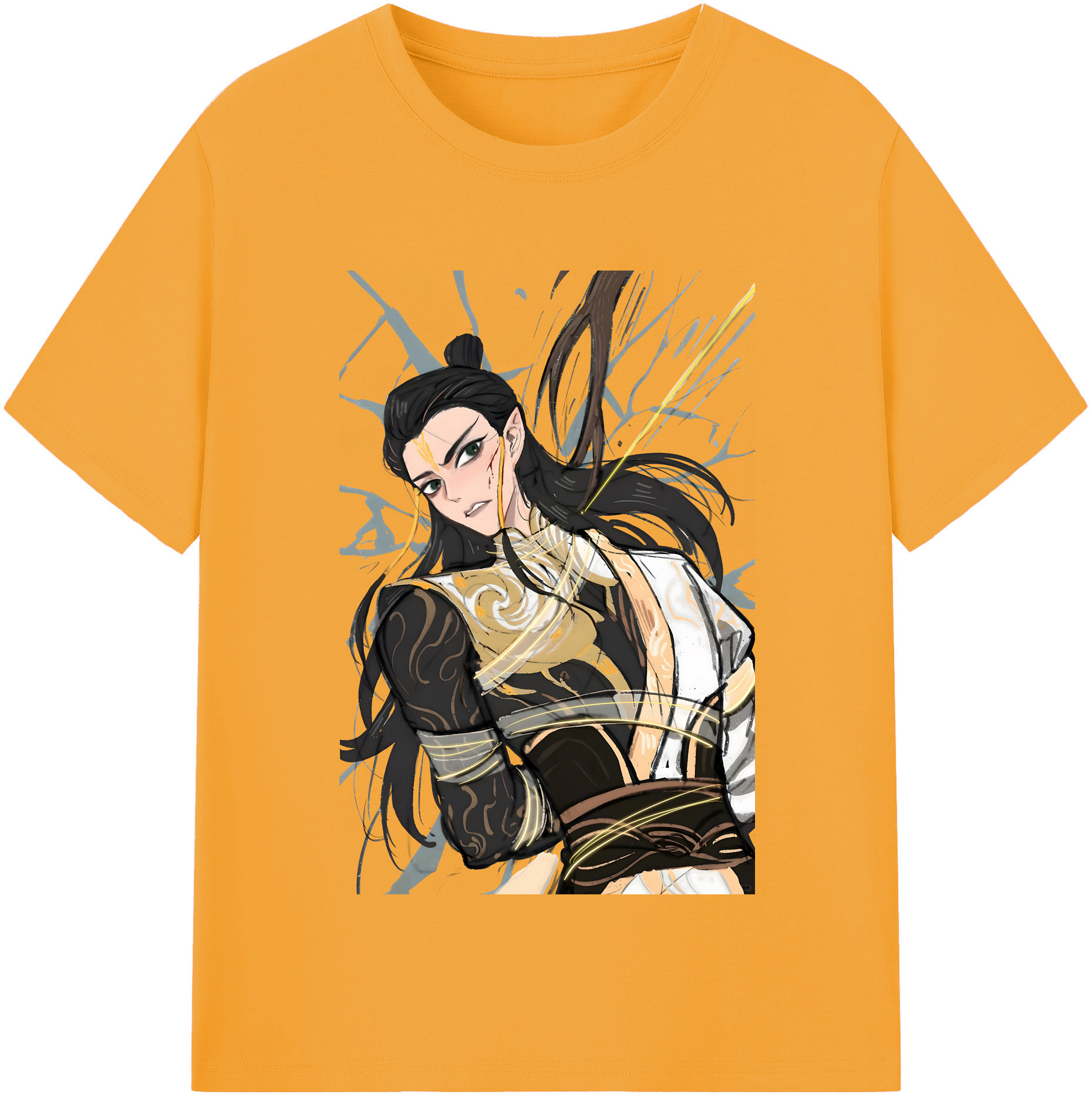 （画像用） Ne Zha 2 ナタ 魔童の大暴れ レディースカジュアルプリントTシャツ（綿100％）