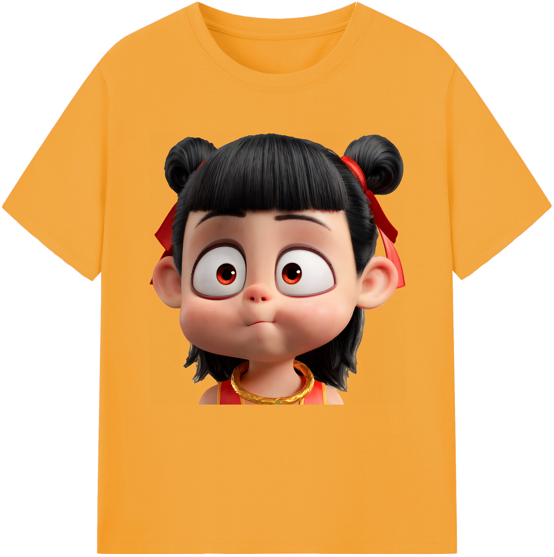 （画像用） Ne Zha 2 ナタ 魔童の大暴れ レディースカジュアルプリントTシャツ（綿100％）