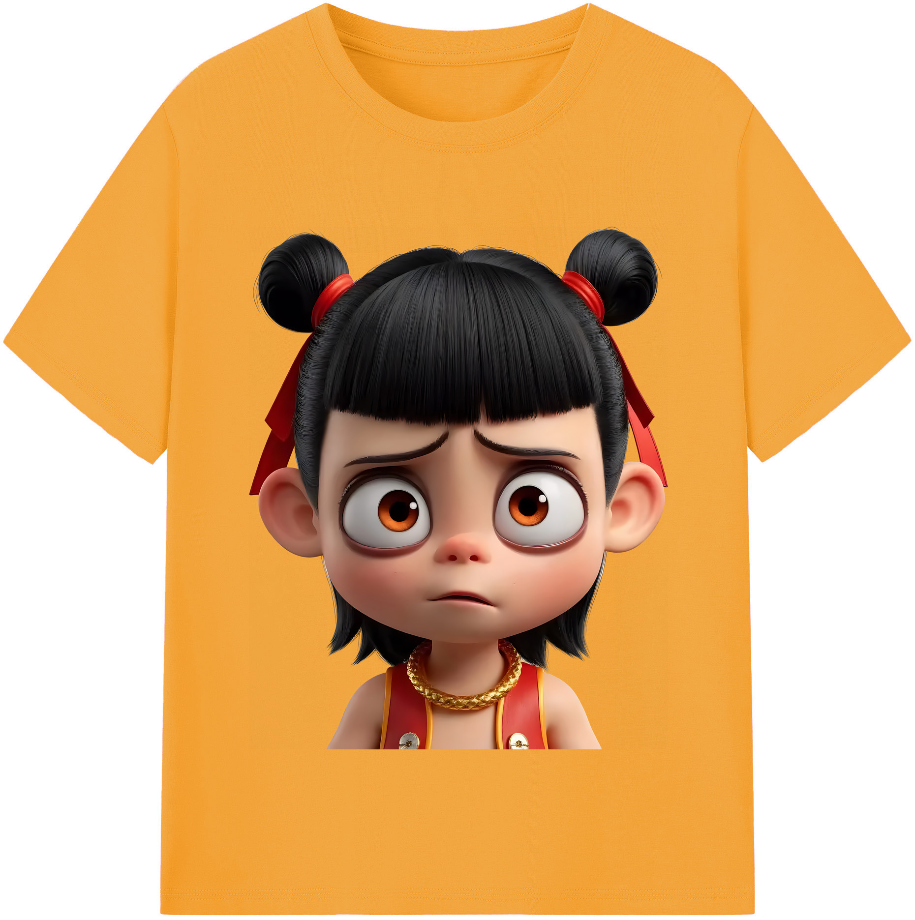 （画像用） Ne Zha 2 ナタ 魔童の大暴れ レディースカジュアルプリントTシャツ（綿100％）