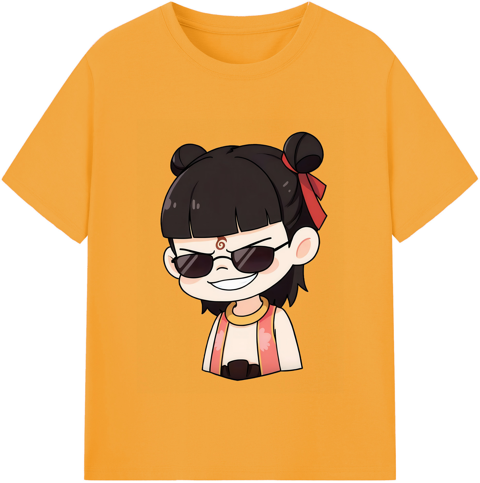（画像用） Ne Zha 2 ナタ 魔童の大暴れ レディースカジュアルプリントTシャツ（綿100％）