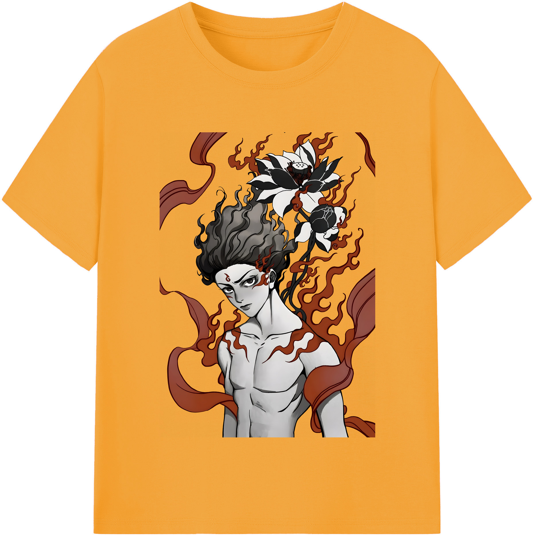 （画像用） Ne Zha 2 ナタ 魔童の大暴れ レディースカジュアルプリントTシャツ（綿100％）