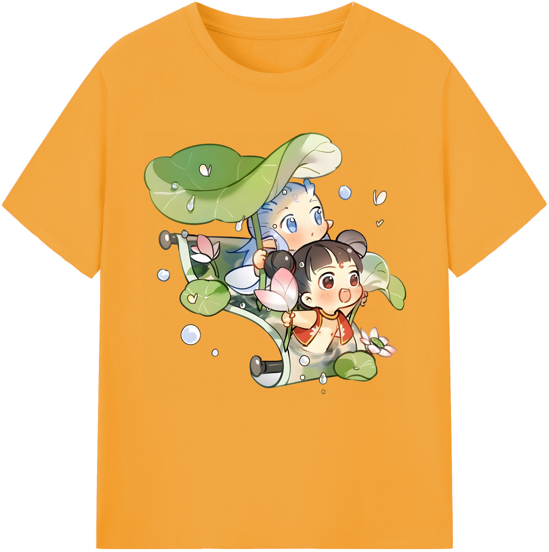 （画像用） Ne Zha 2 ナタ 魔童の大暴れ レディースカジュアルプリントTシャツ（綿100％）