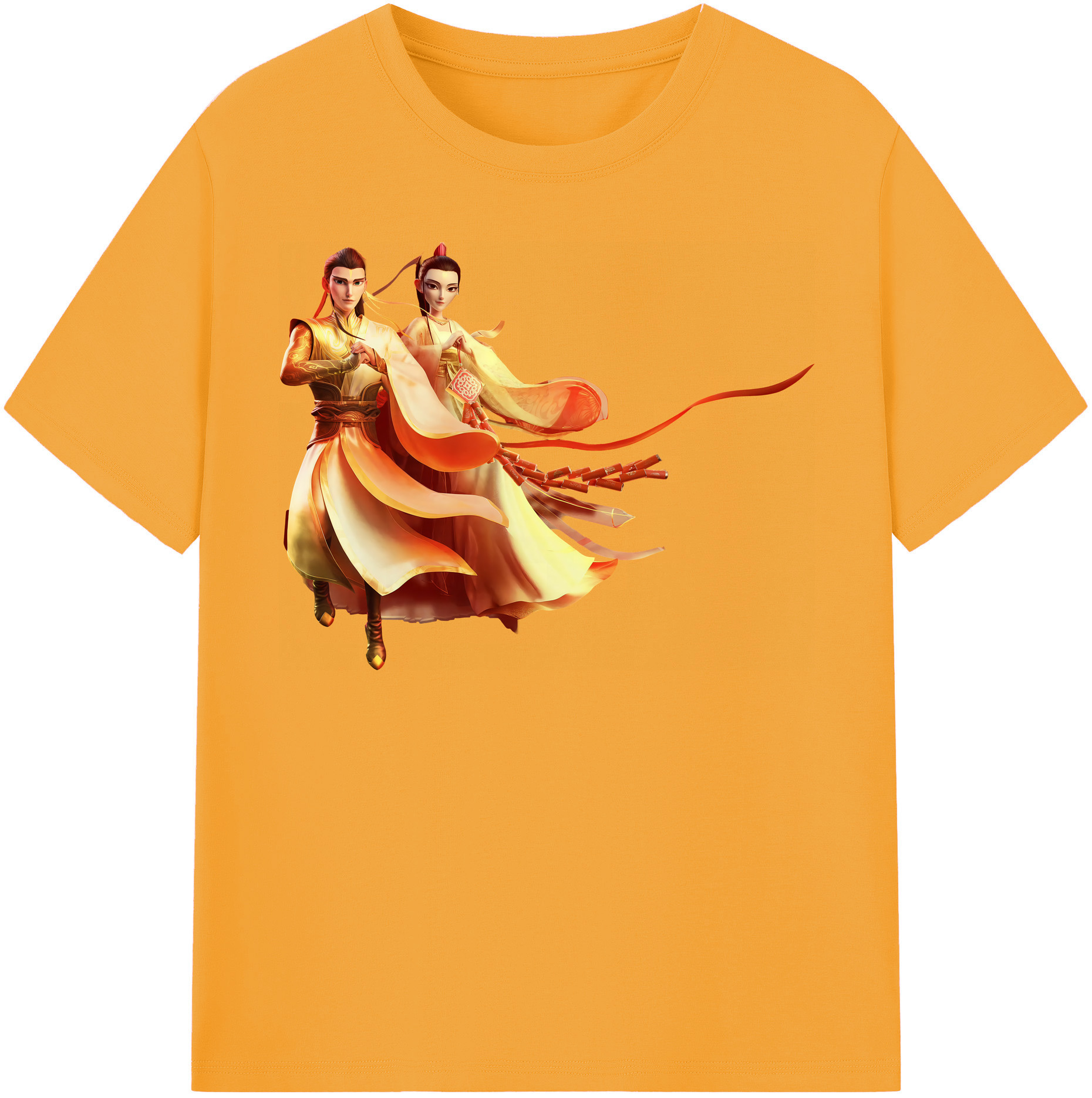 （画像用） Ne Zha 2 ナタ 魔童の大暴れ レディースカジュアルプリントTシャツ（綿100％）