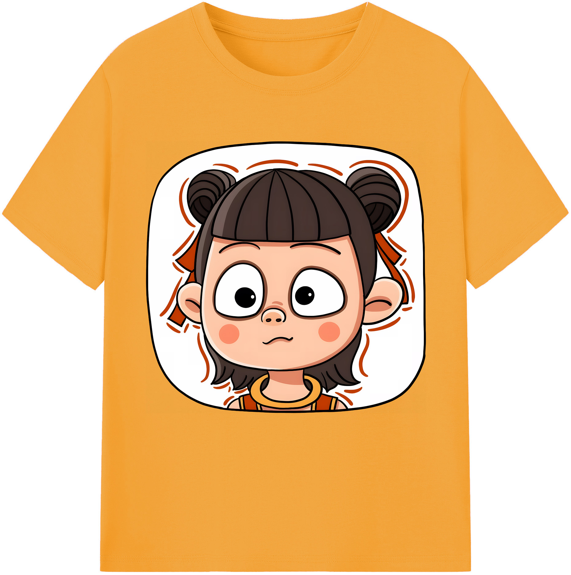 （画像用） Ne Zha 2 ナタ 魔童の大暴れ レディースカジュアルプリントTシャツ（綿100％）