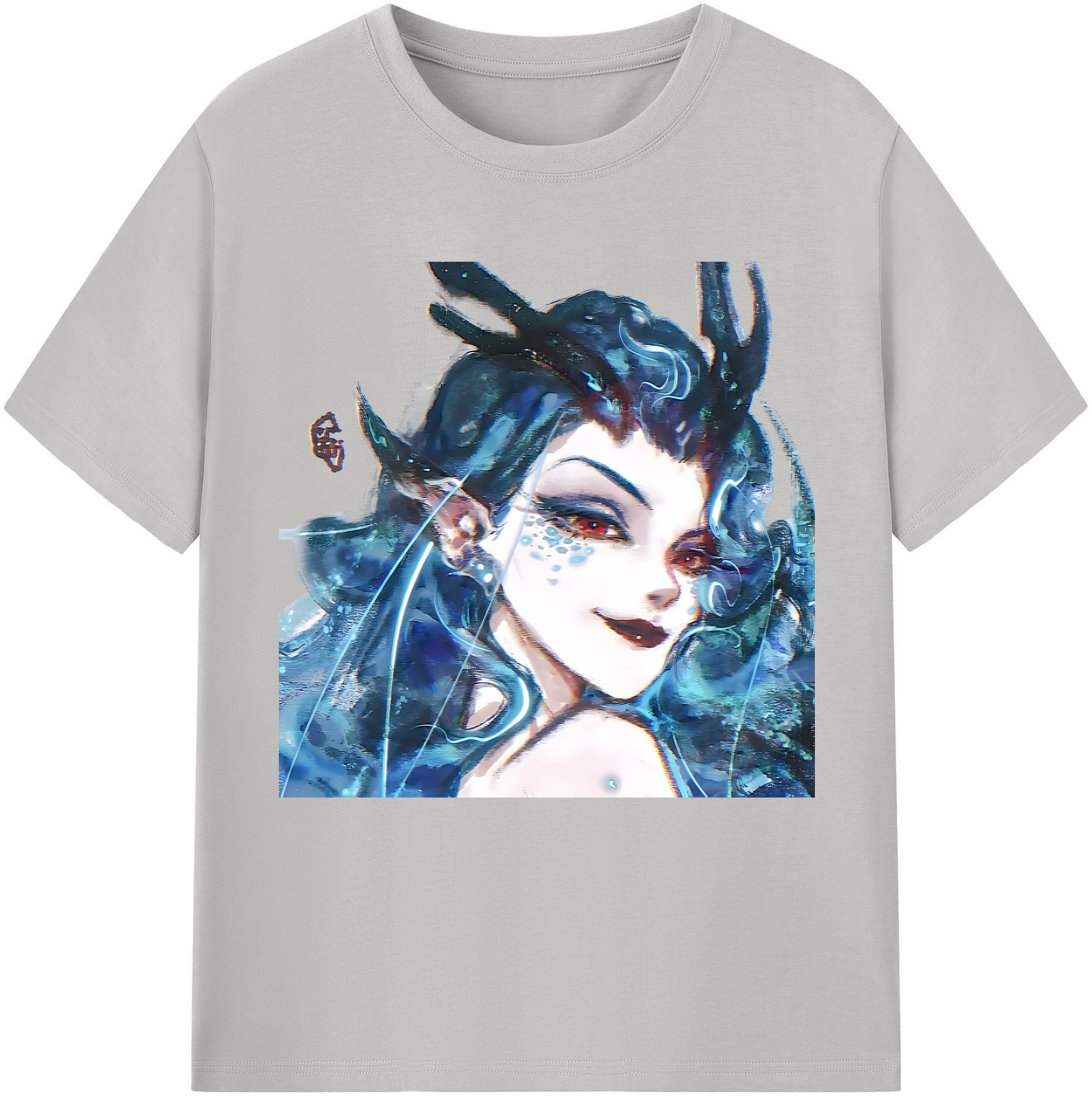 （画像用） Ne Zha 2 ナタ 魔童の大暴れ レディースカジュアルプリントTシャツ（綿100％）