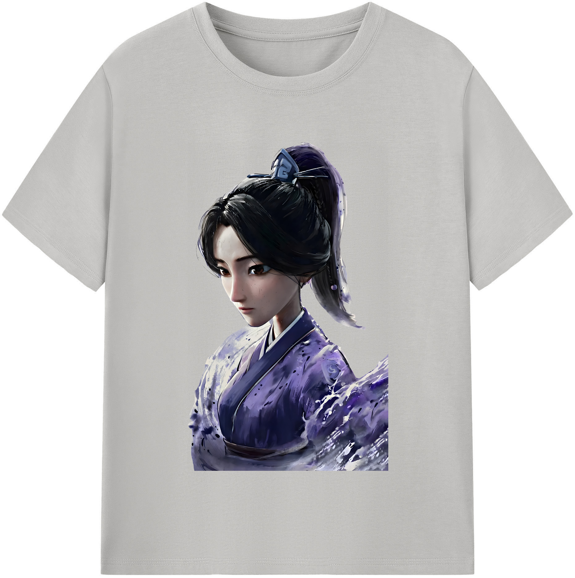 （画像用） Ne Zha 2 ナタ 魔童の大暴れ レディースカジュアルプリントTシャツ（綿100％）