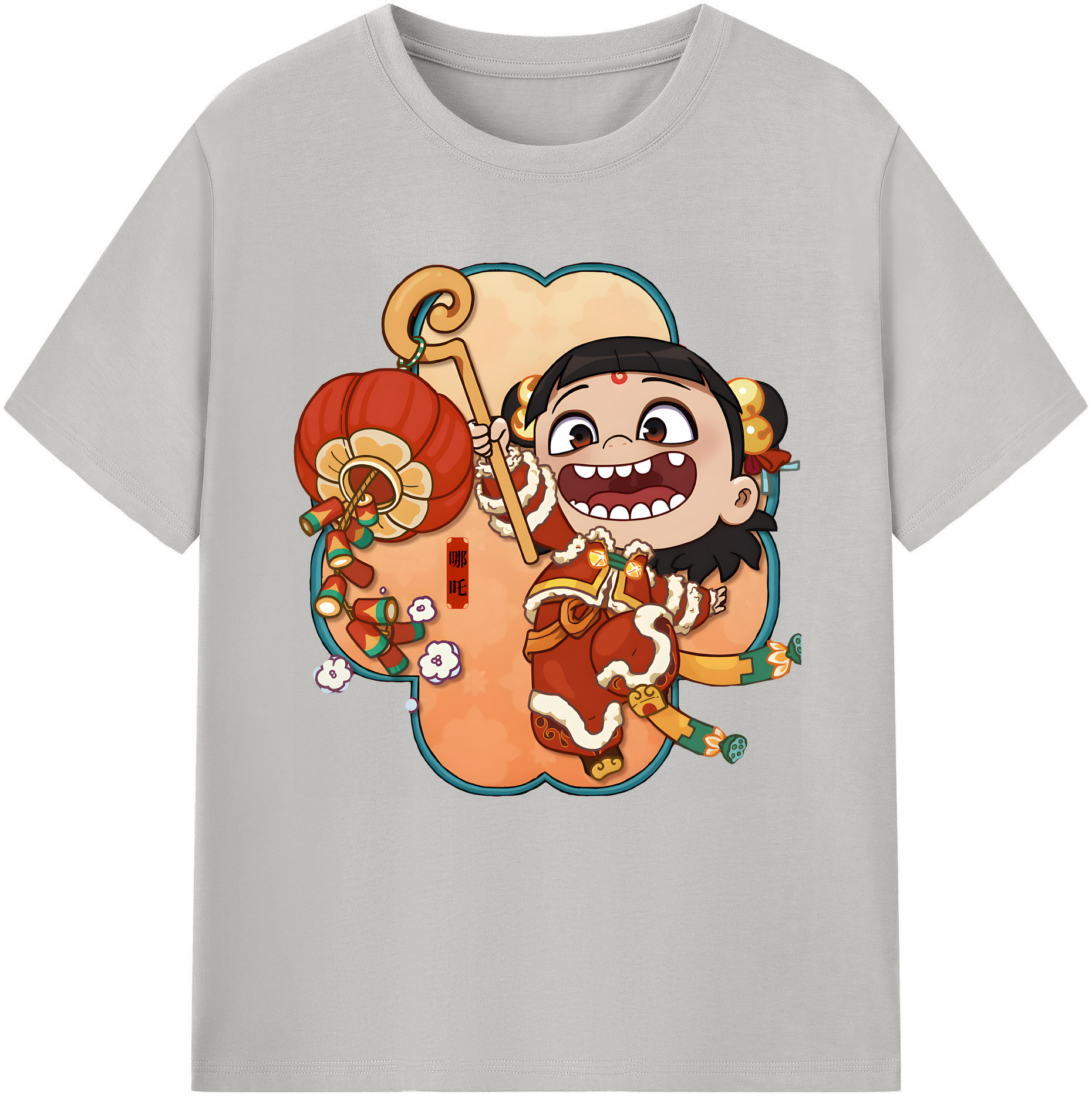 （画像用） Ne Zha 2 ナタ 魔童の大暴れ レディースカジュアルプリントTシャツ（綿100％）