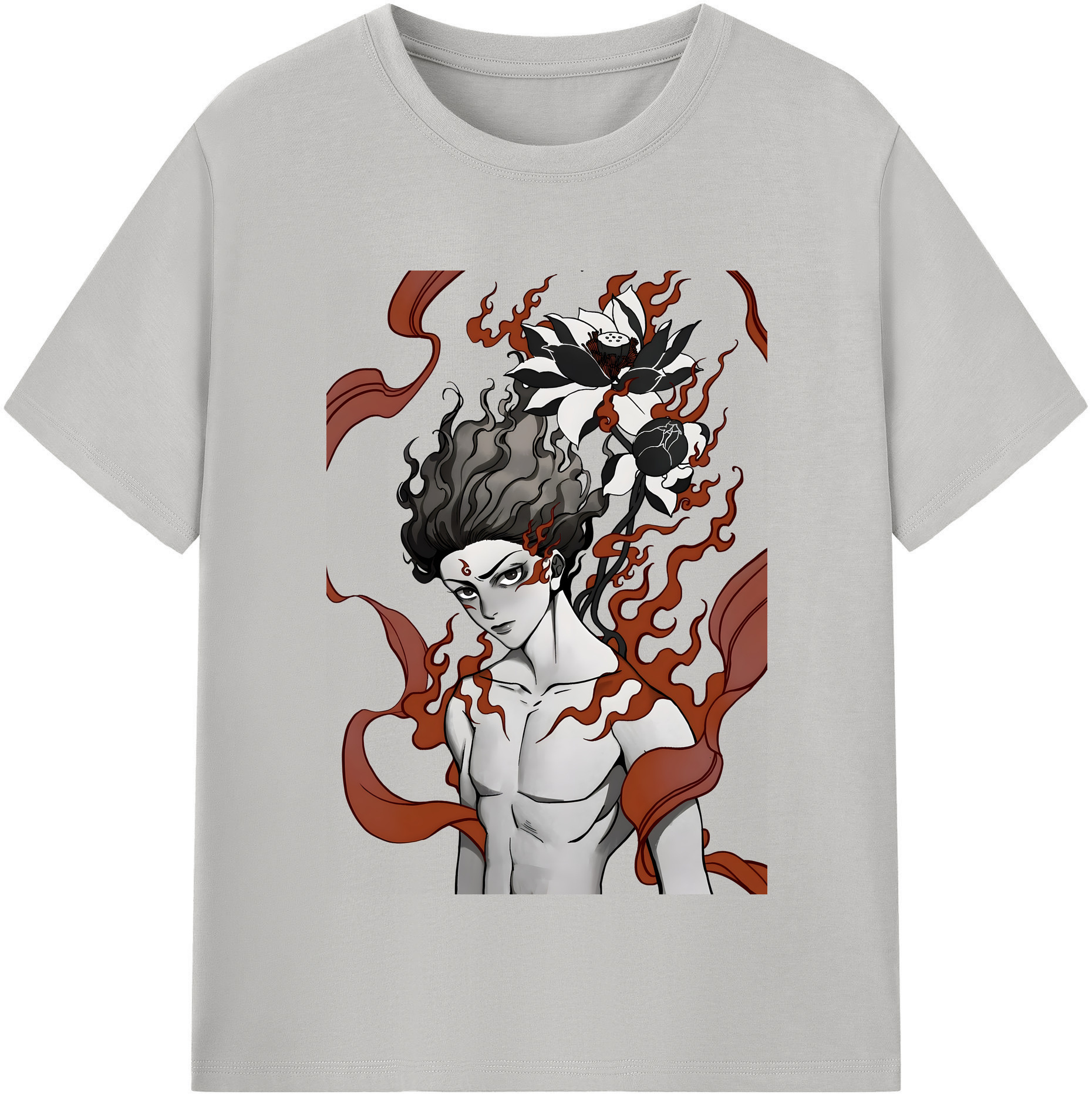 （画像用） Ne Zha 2 ナタ 魔童の大暴れ レディースカジュアルプリントTシャツ（綿100％）