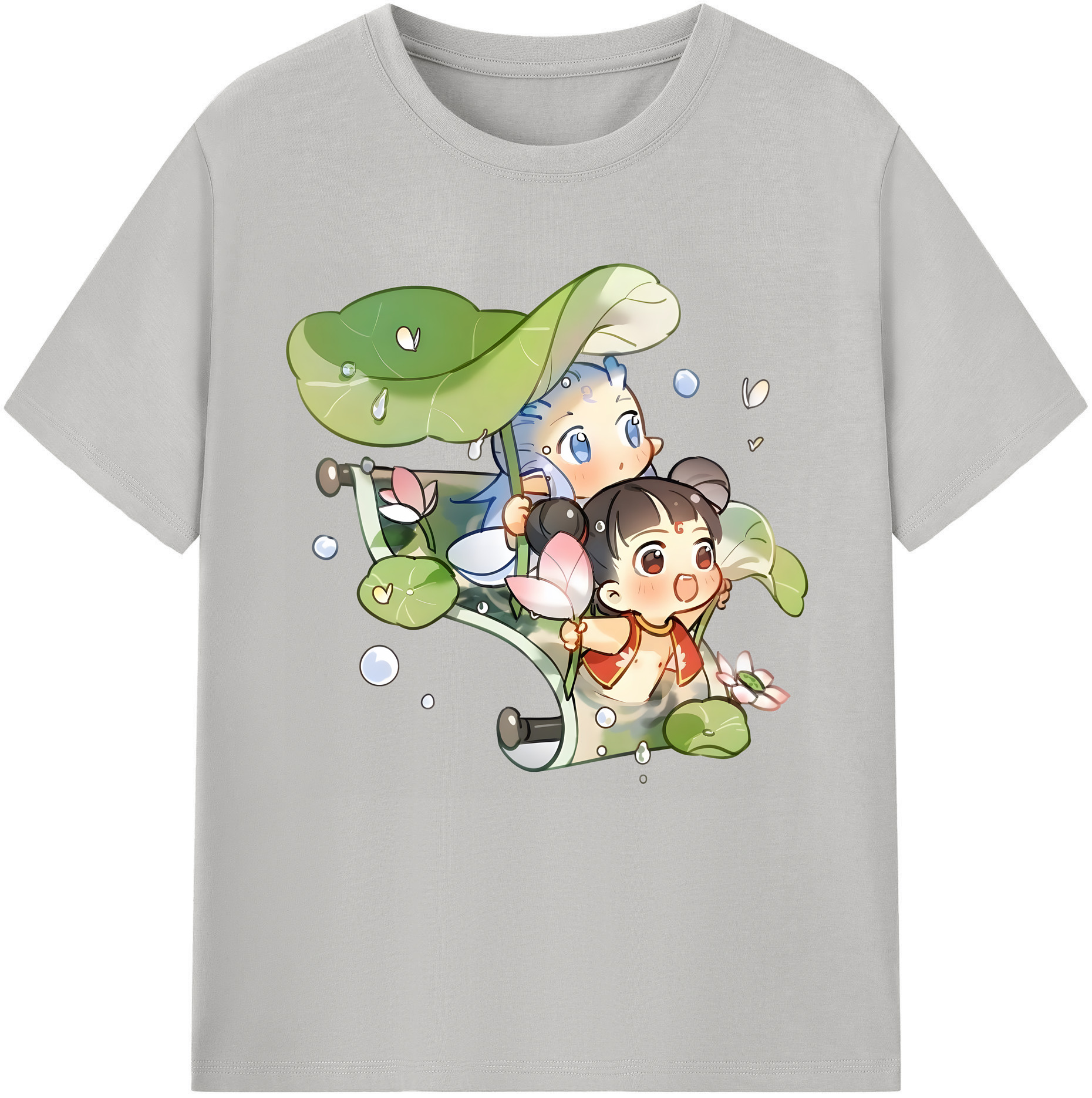 （画像用） Ne Zha 2 ナタ 魔童の大暴れ レディースカジュアルプリントTシャツ（綿100％）