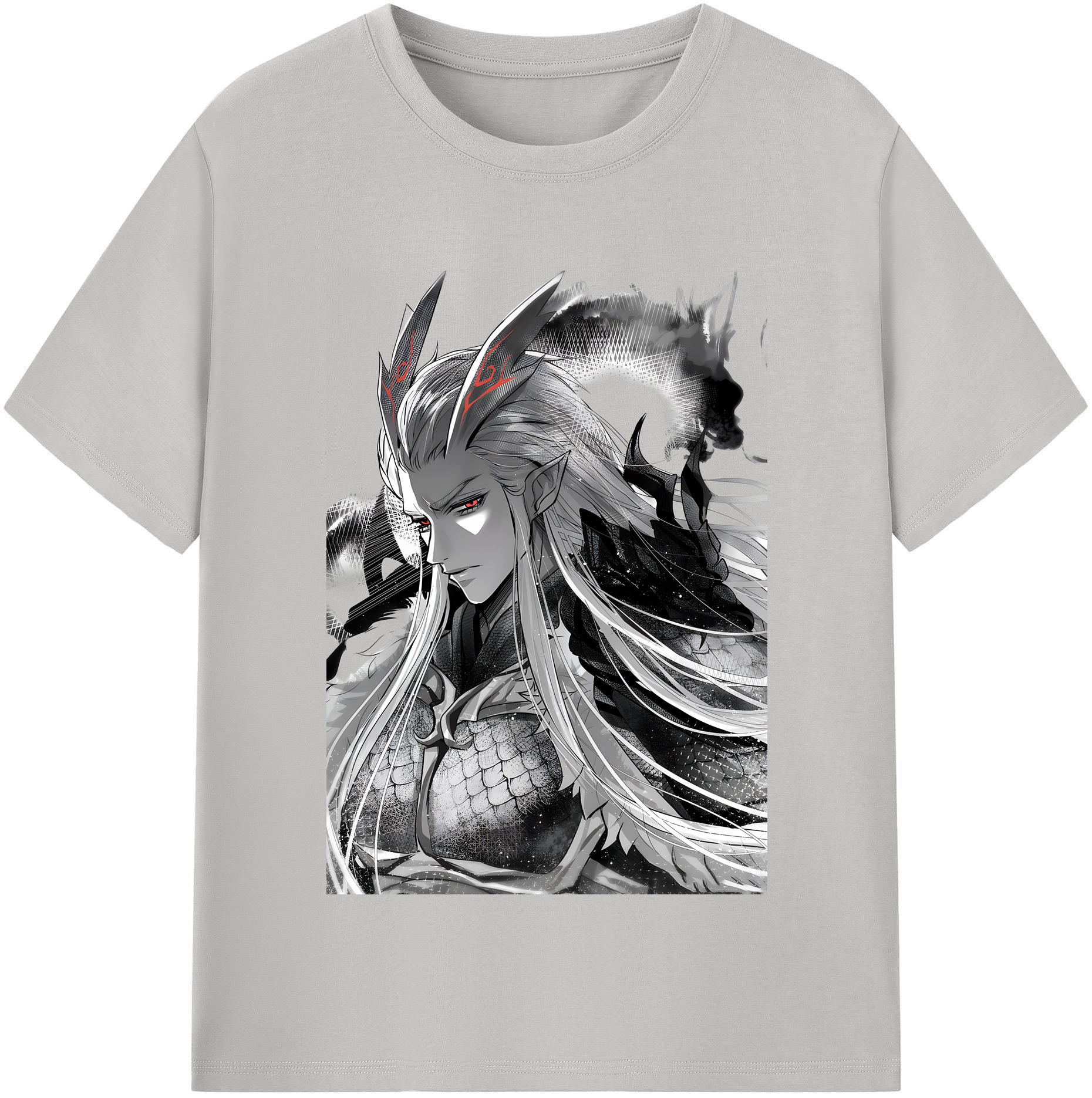 （画像用） Ne Zha 2 ナタ 魔童の大暴れ レディースカジュアルプリントTシャツ（綿100％）
