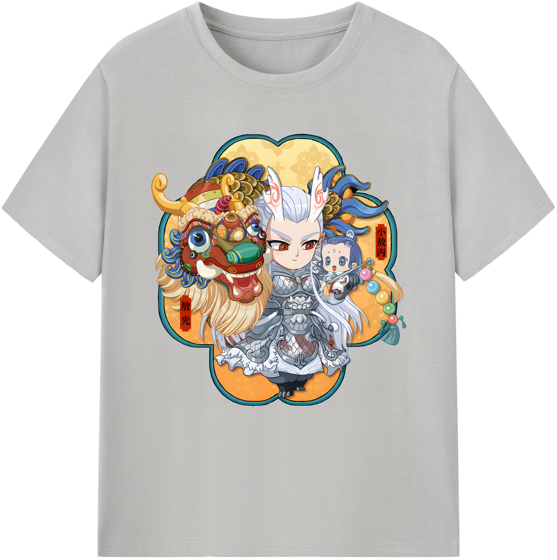 （画像用） Ne Zha 2 ナタ 魔童の大暴れ レディースカジュアルプリントTシャツ（綿100％）