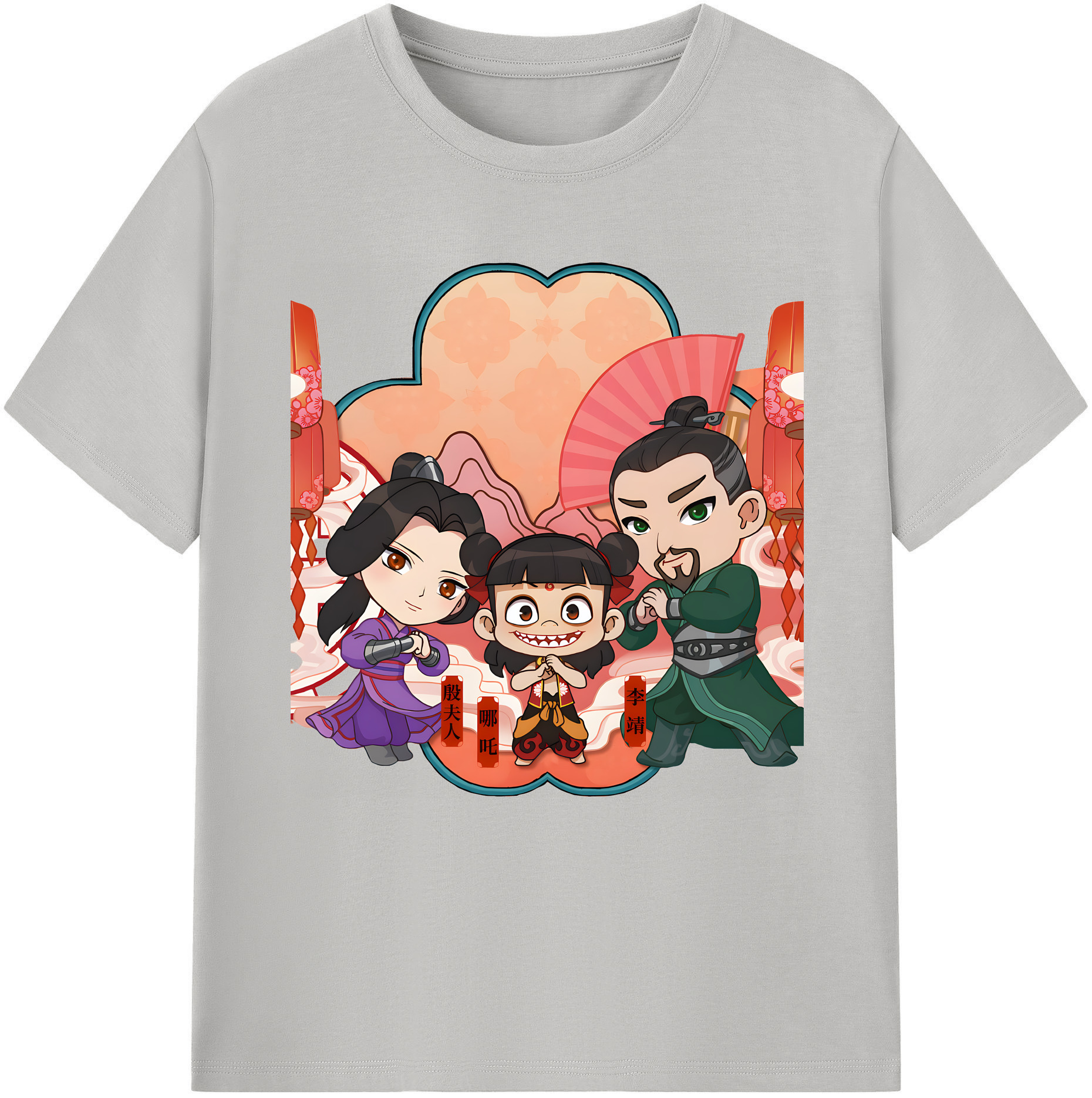 （画像用） Ne Zha 2 ナタ 魔童の大暴れ レディースカジュアルプリントTシャツ（綿100％）