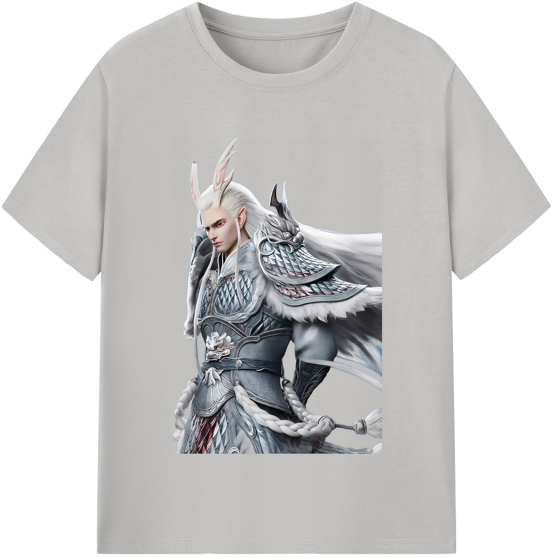 （画像用） Ne Zha 2 ナタ 魔童の大暴れ レディースカジュアルプリントTシャツ（綿100％）