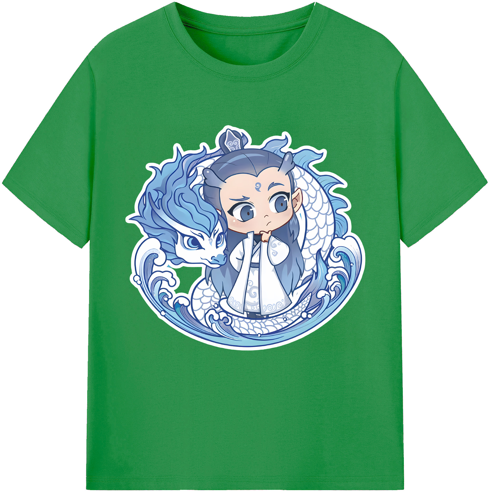 （画像用） Ne Zha 2 ナタ 魔童の大暴れ レディースカジュアルプリントTシャツ（綿100％）