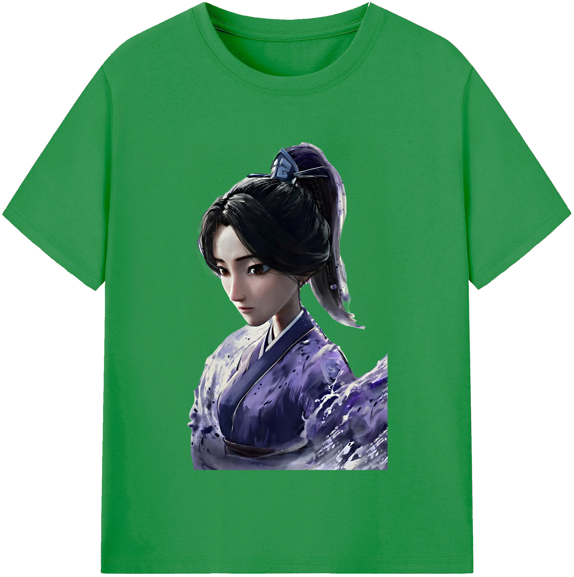 （画像用） Ne Zha 2 ナタ 魔童の大暴れ レディースカジュアルプリントTシャツ（綿100％）
