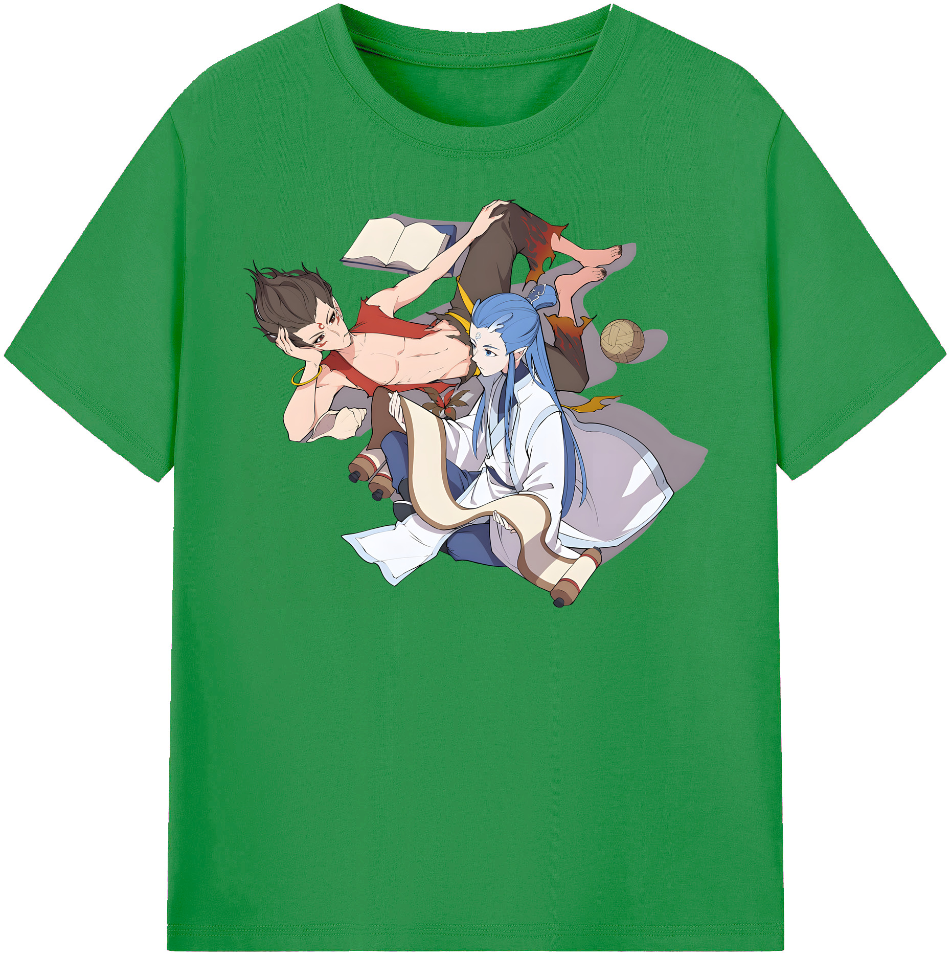 （画像用） Ne Zha 2 ナタ 魔童の大暴れ レディースカジュアルプリントTシャツ（綿100％）
