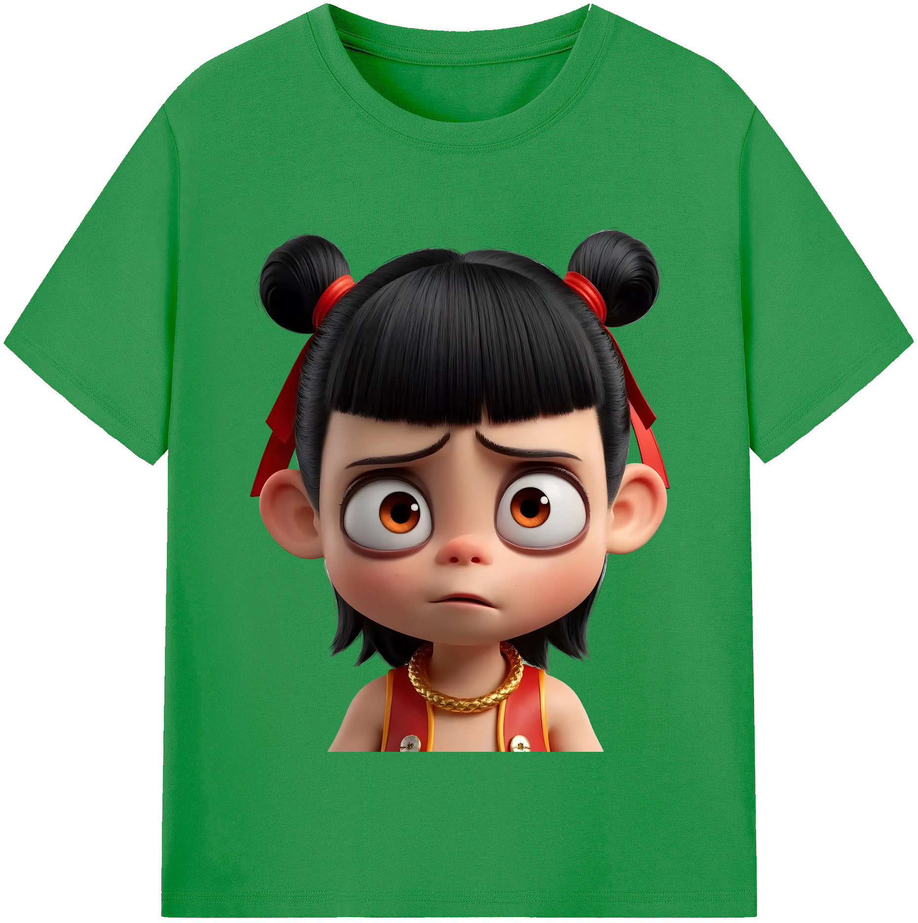 （画像用） Ne Zha 2 ナタ 魔童の大暴れ レディースカジュアルプリントTシャツ（綿100％）