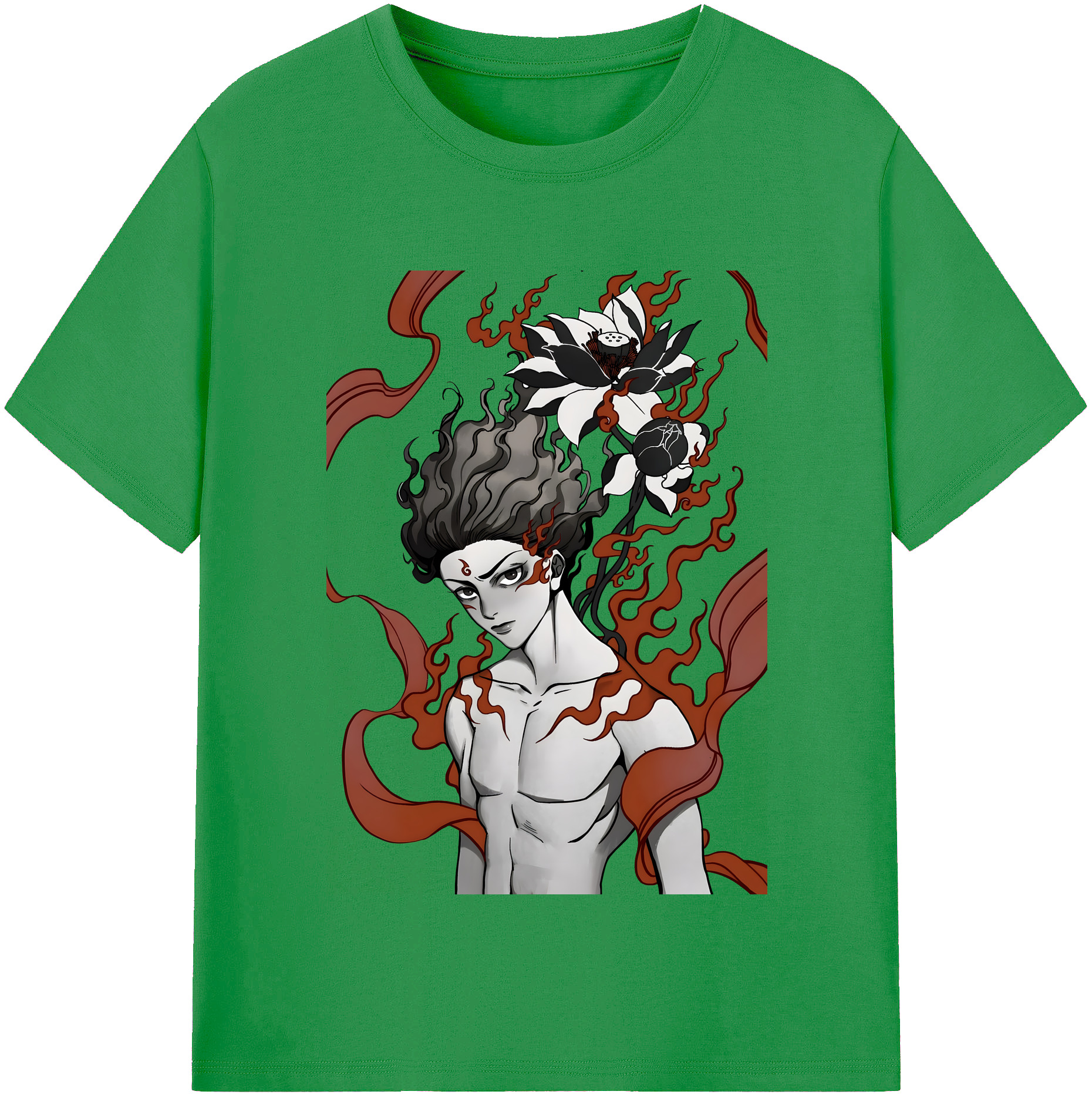 （画像用） Ne Zha 2 ナタ 魔童の大暴れ レディースカジュアルプリントTシャツ（綿100％）