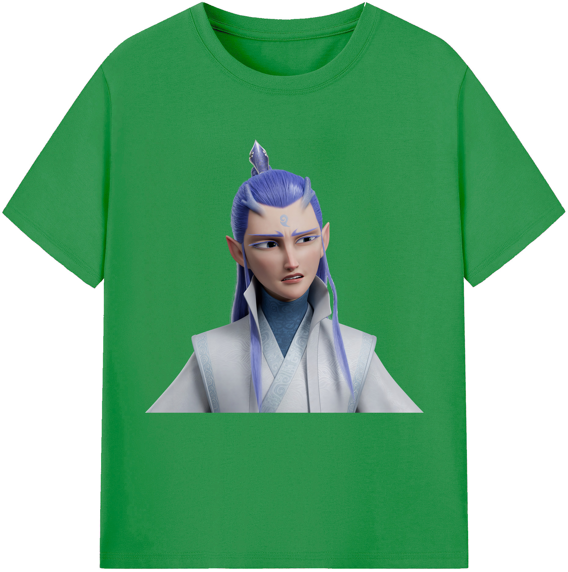（画像用） Ne Zha 2 ナタ 魔童の大暴れ レディースカジュアルプリントTシャツ（綿100％）